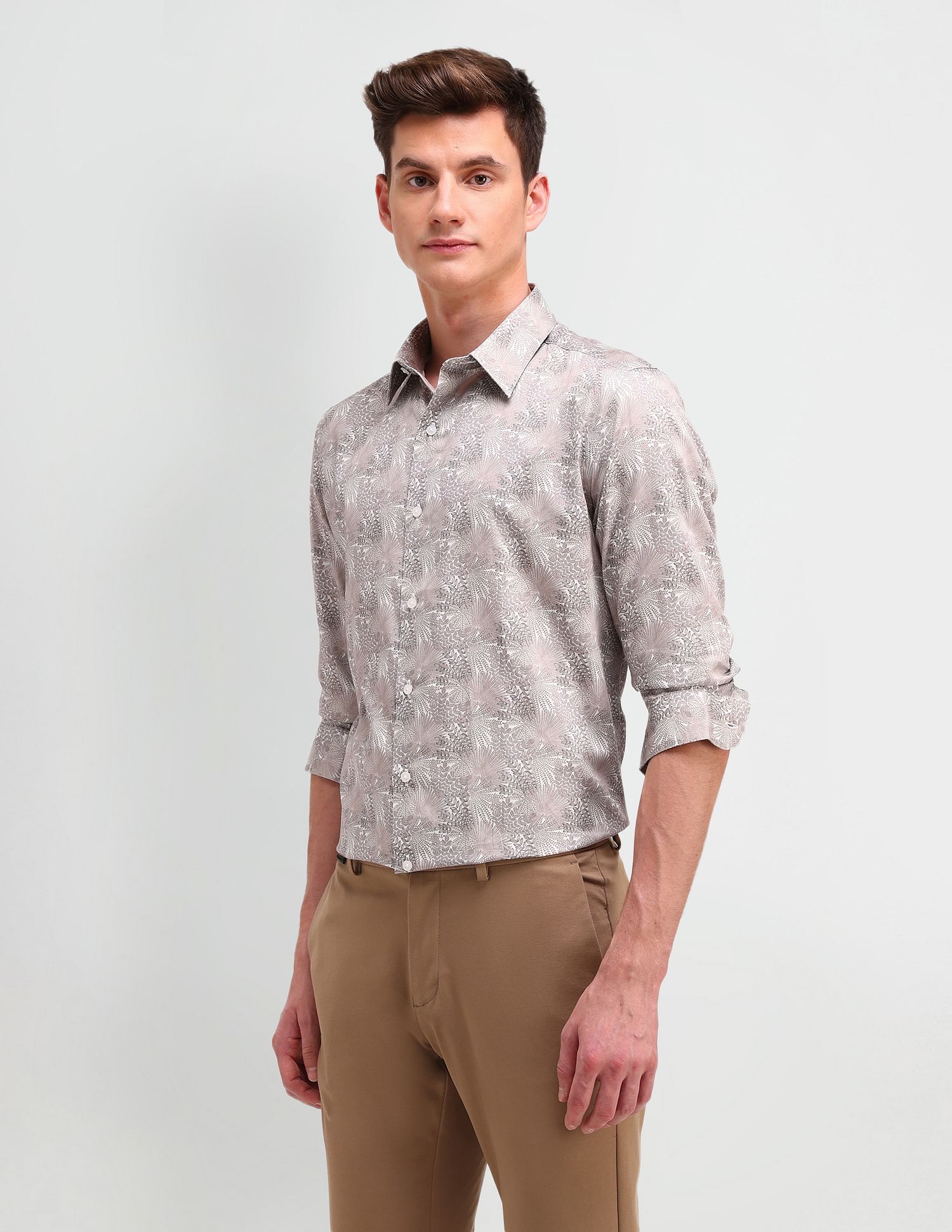 Arrow Newyork Manhattan Slim Fit All-Over Shirt