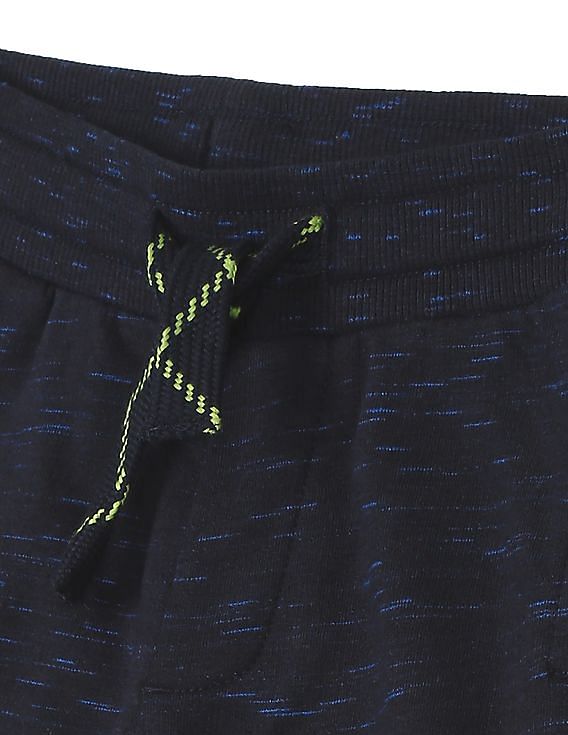 U.S. Polo Assn. Kids Drawstring Waist Heathered Track Pants