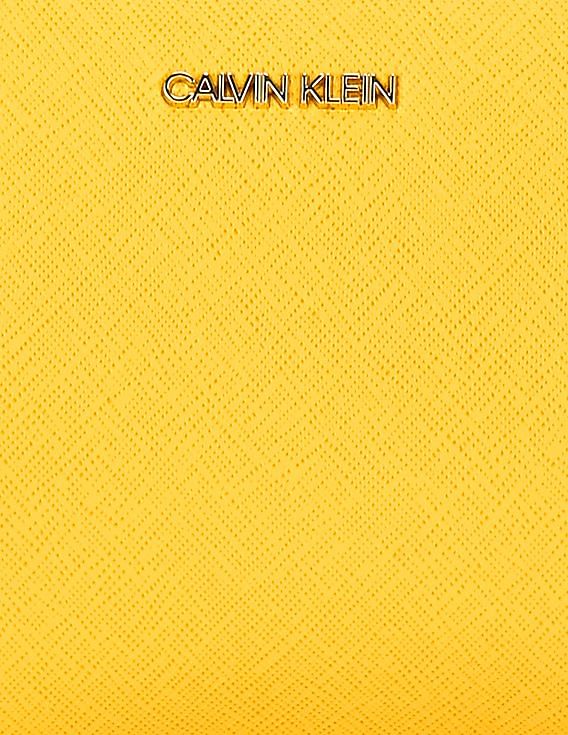 Calvin Klein Women Yellow Chain Trimmed Strap Sling Bag