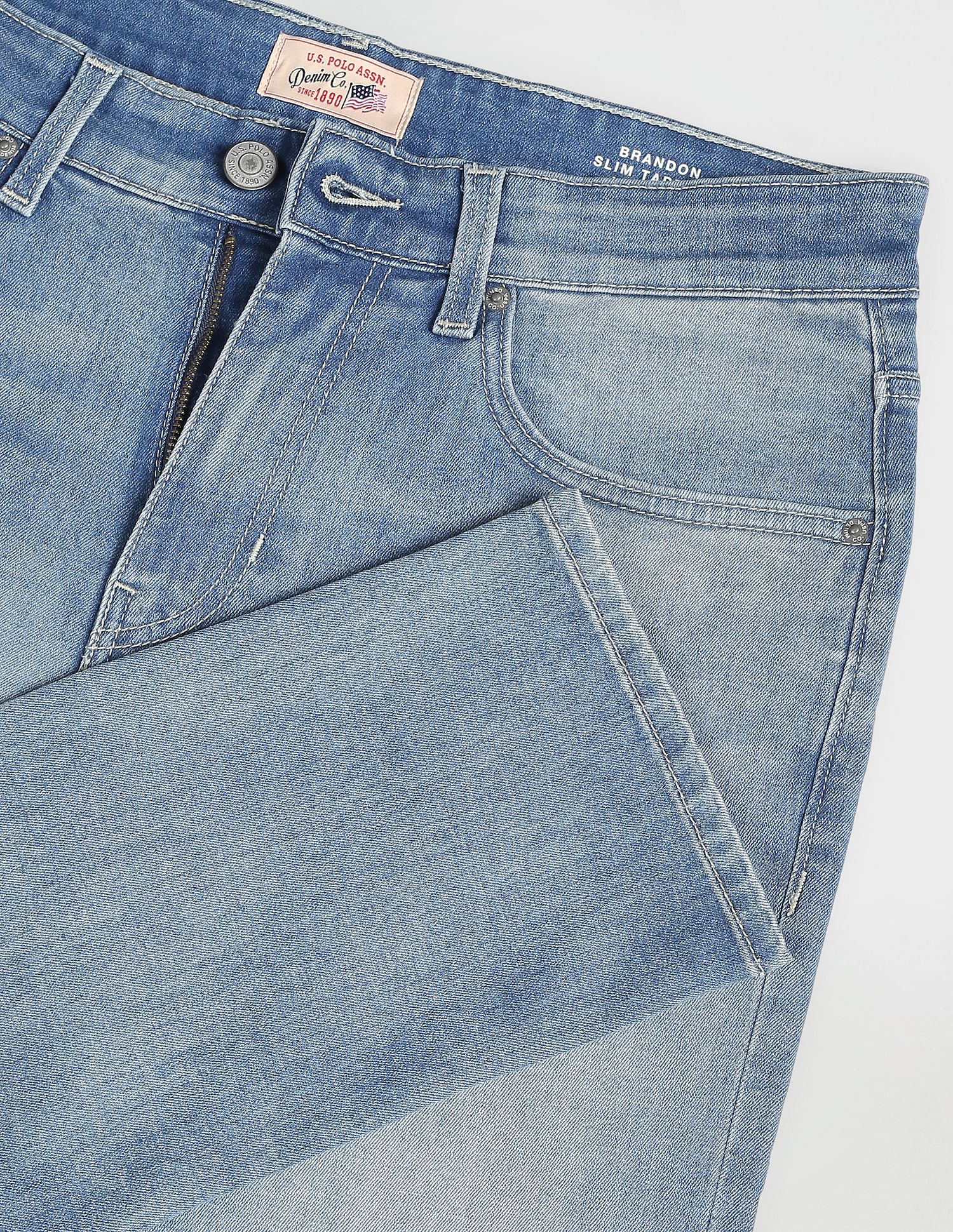 U.S. Polo Assn. Denim Co. Brandon Slim Tapered Fit Blue Jeans