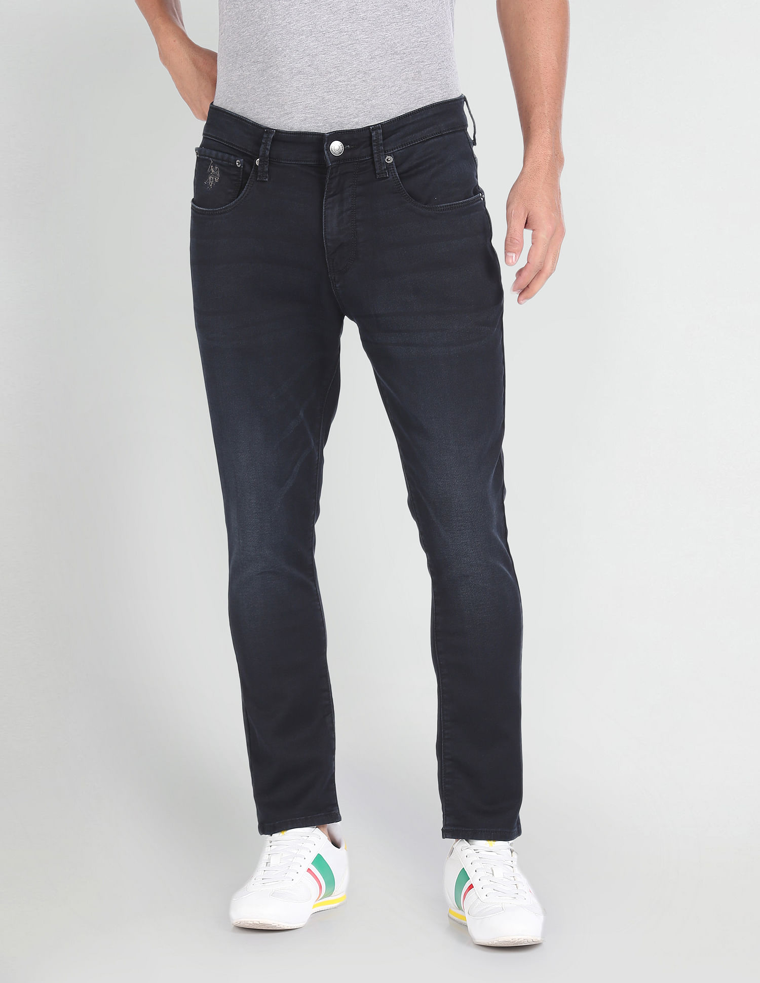 U.S. Polo Assn. Denim Co. Henry Cropped Fit Blue Jeans
