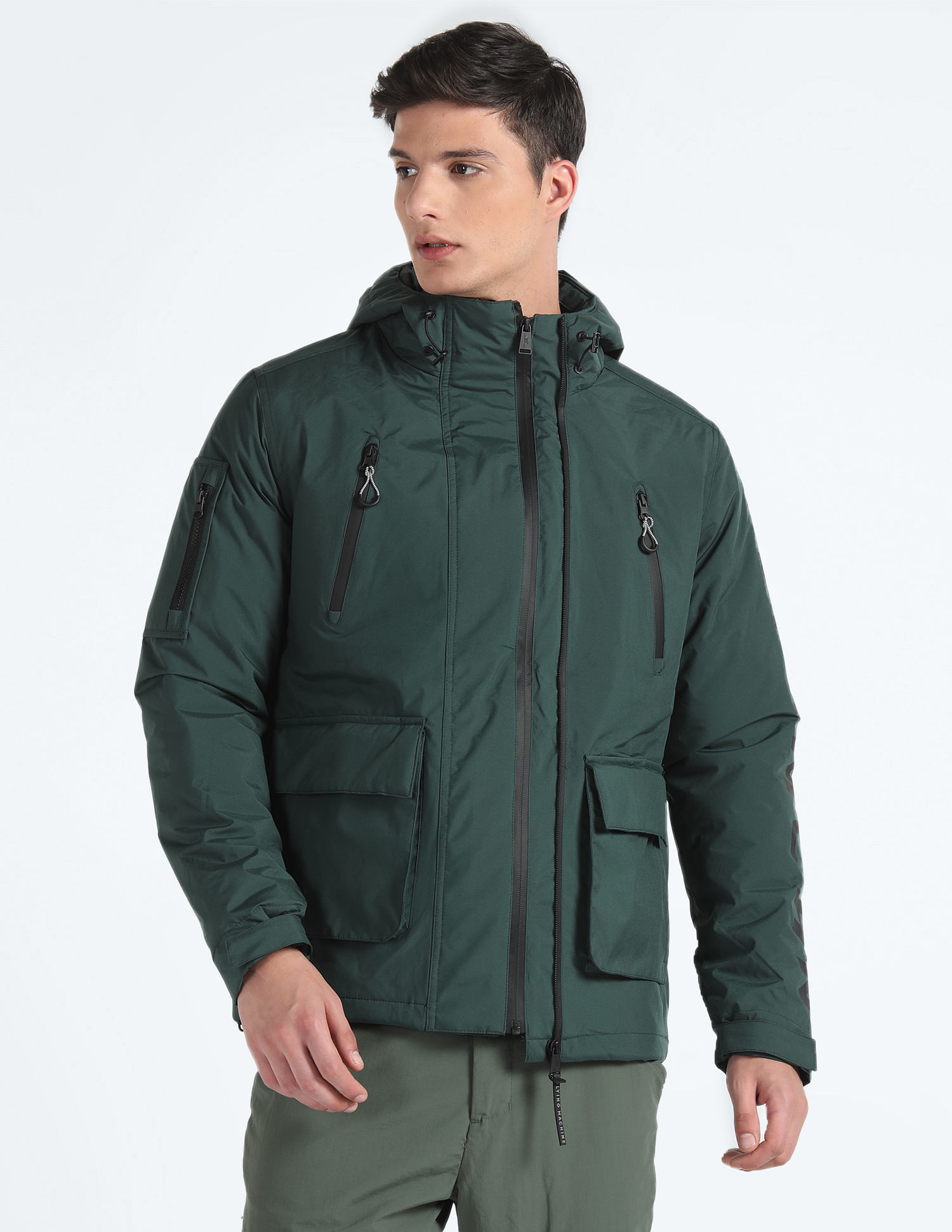 Flying Machine Hooded Heavy Puffer Jacket