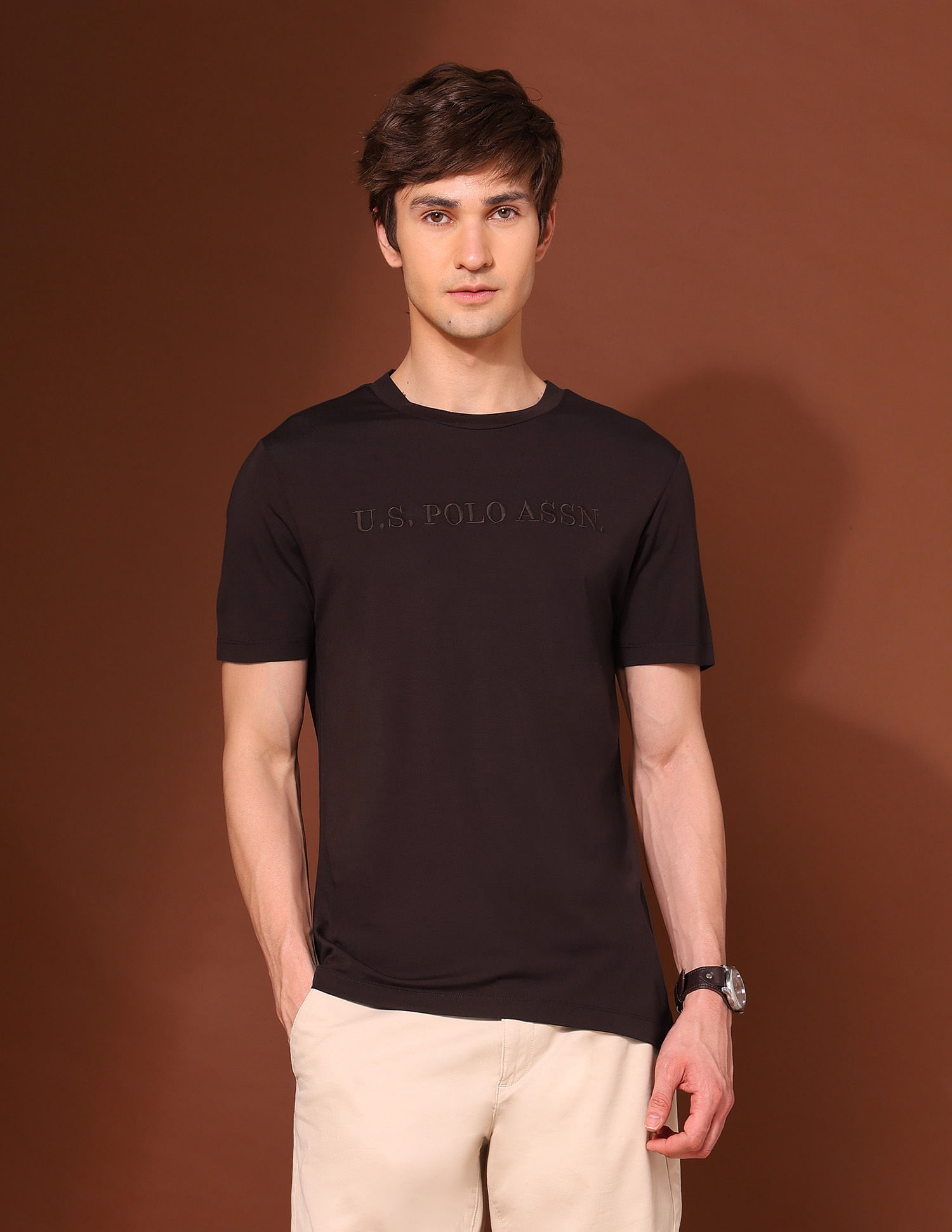U.S. Polo Assn. Brand Embroidered Classic T-Shirt