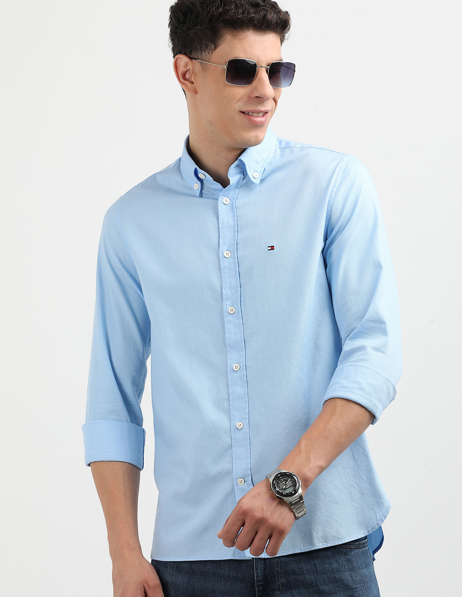 Tommy Hilfiger Flex Dobby Slim Fit Shirt