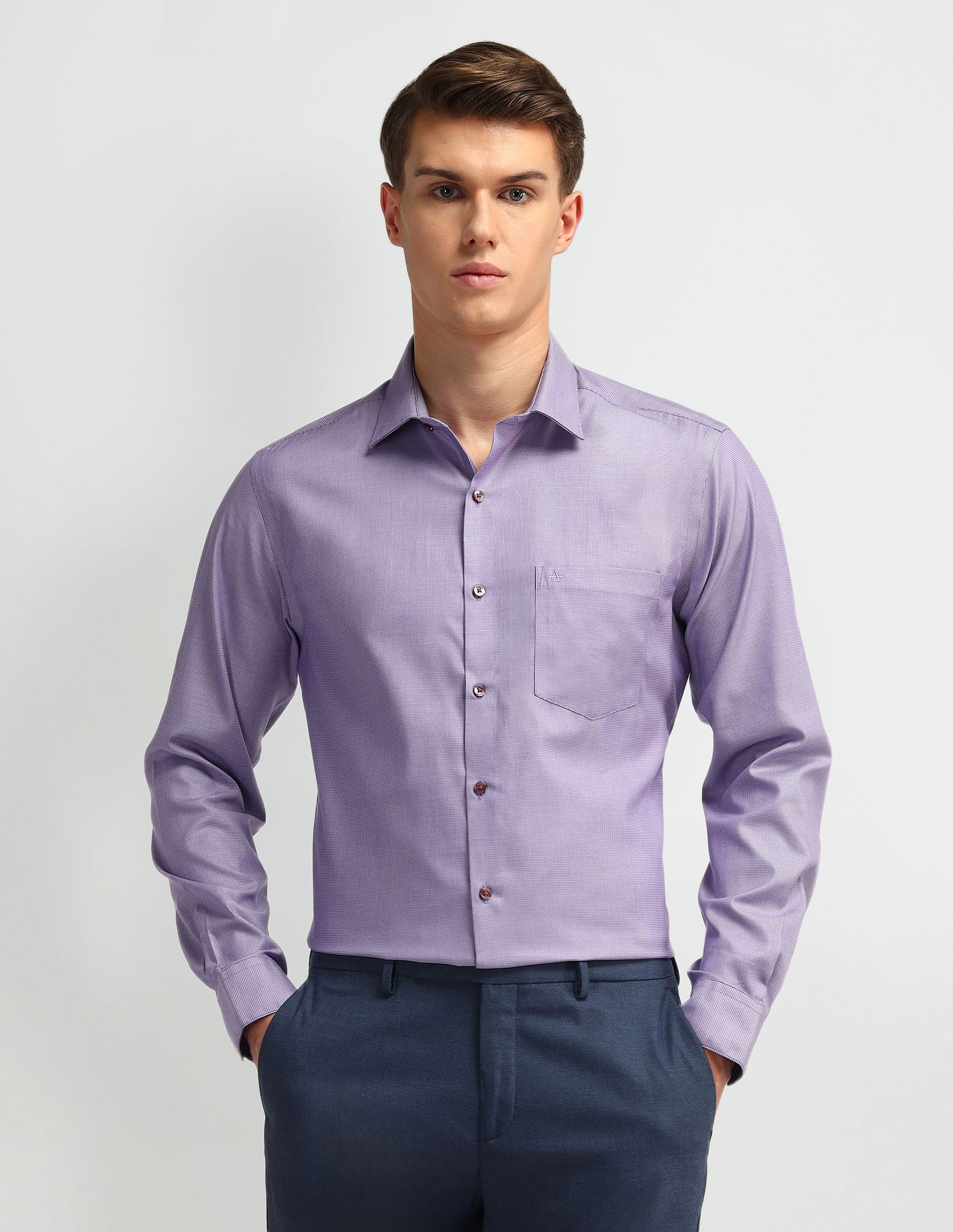 Arrow Liberty Classic Fit Textured Shirt