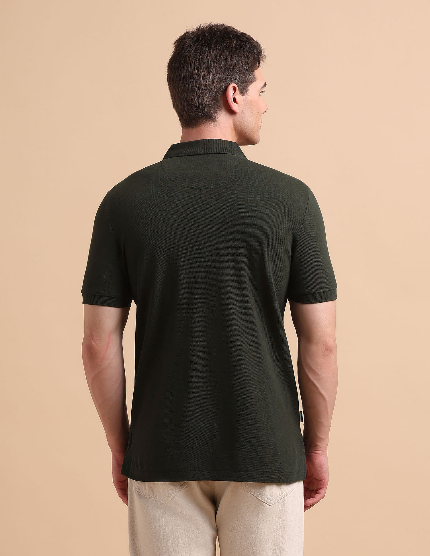 U.S. Polo Assn. Denim Co. Brand Printed Pure Cotton Polo Shirt