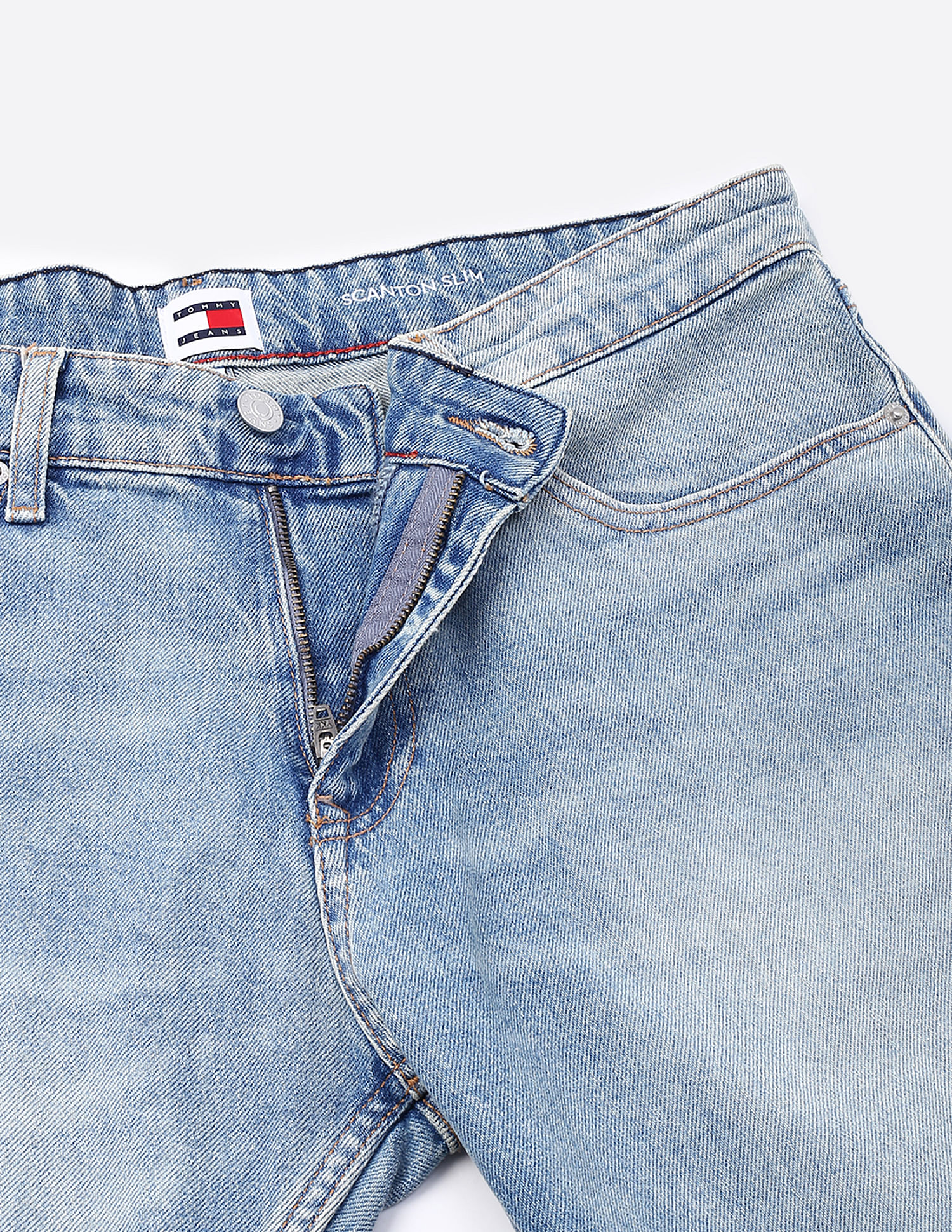 Tommy Hilfiger Mid-Wash Regular-Fit Mid-Rise Jeans