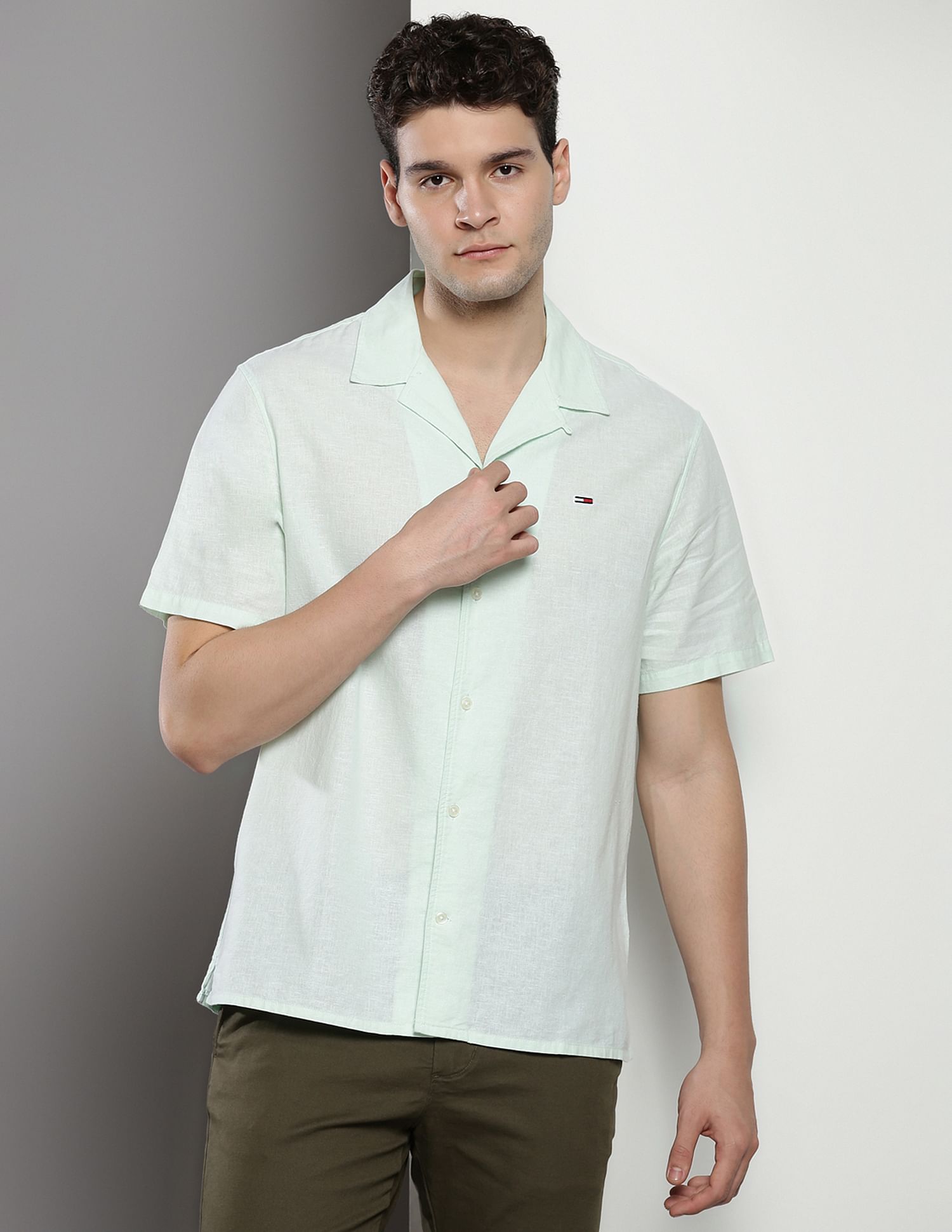 Tommy Hilfiger Sustainable Cuban Collar Shirt