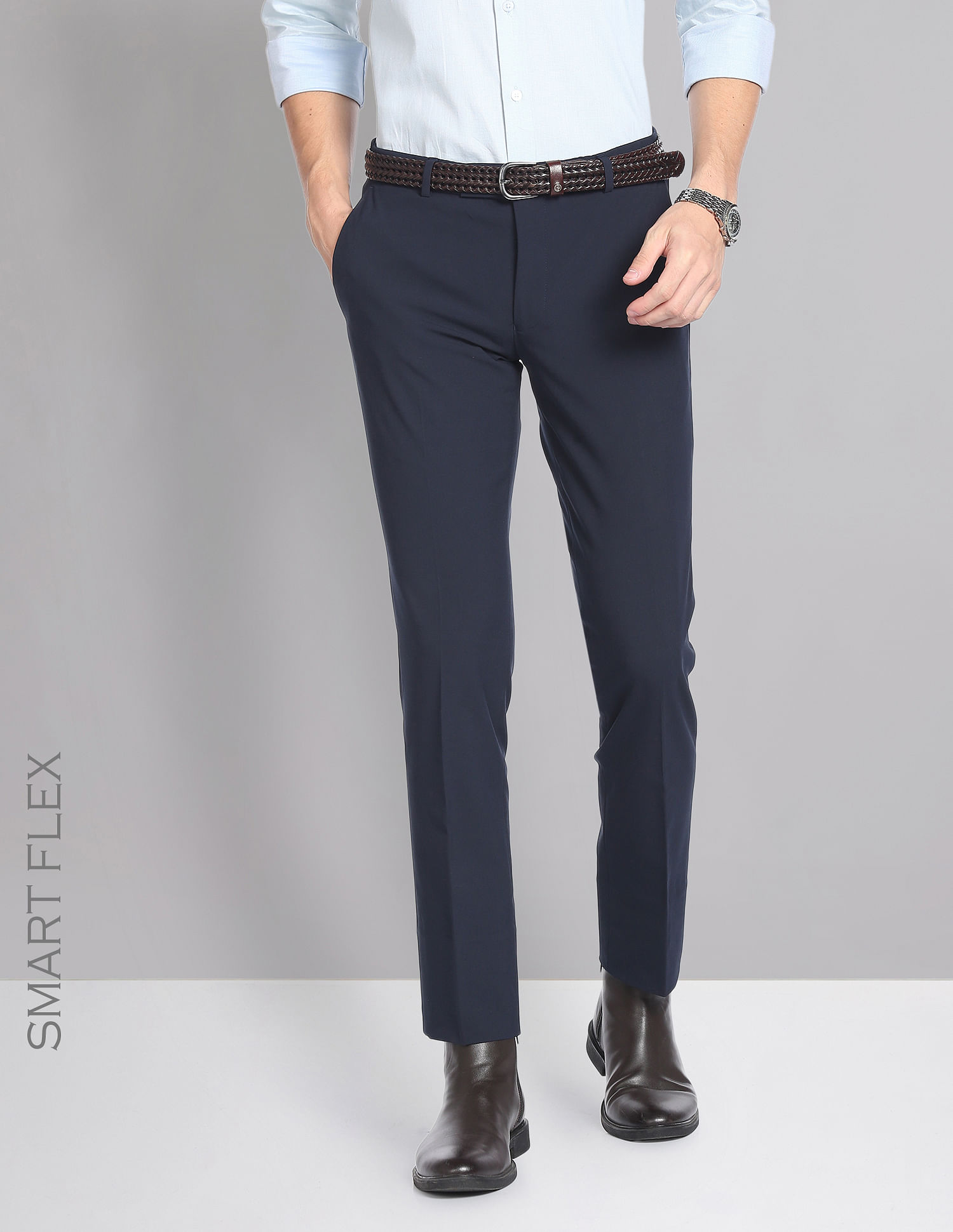 Buy Cliths Mens Black Formal Pants Slim Fit Formal Trousers  BlackCLTR13BBlack28 at Amazonin