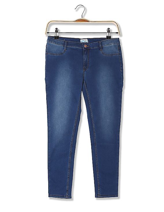 Flying Machine Women Jeggings Fit Stone Wash Jeans