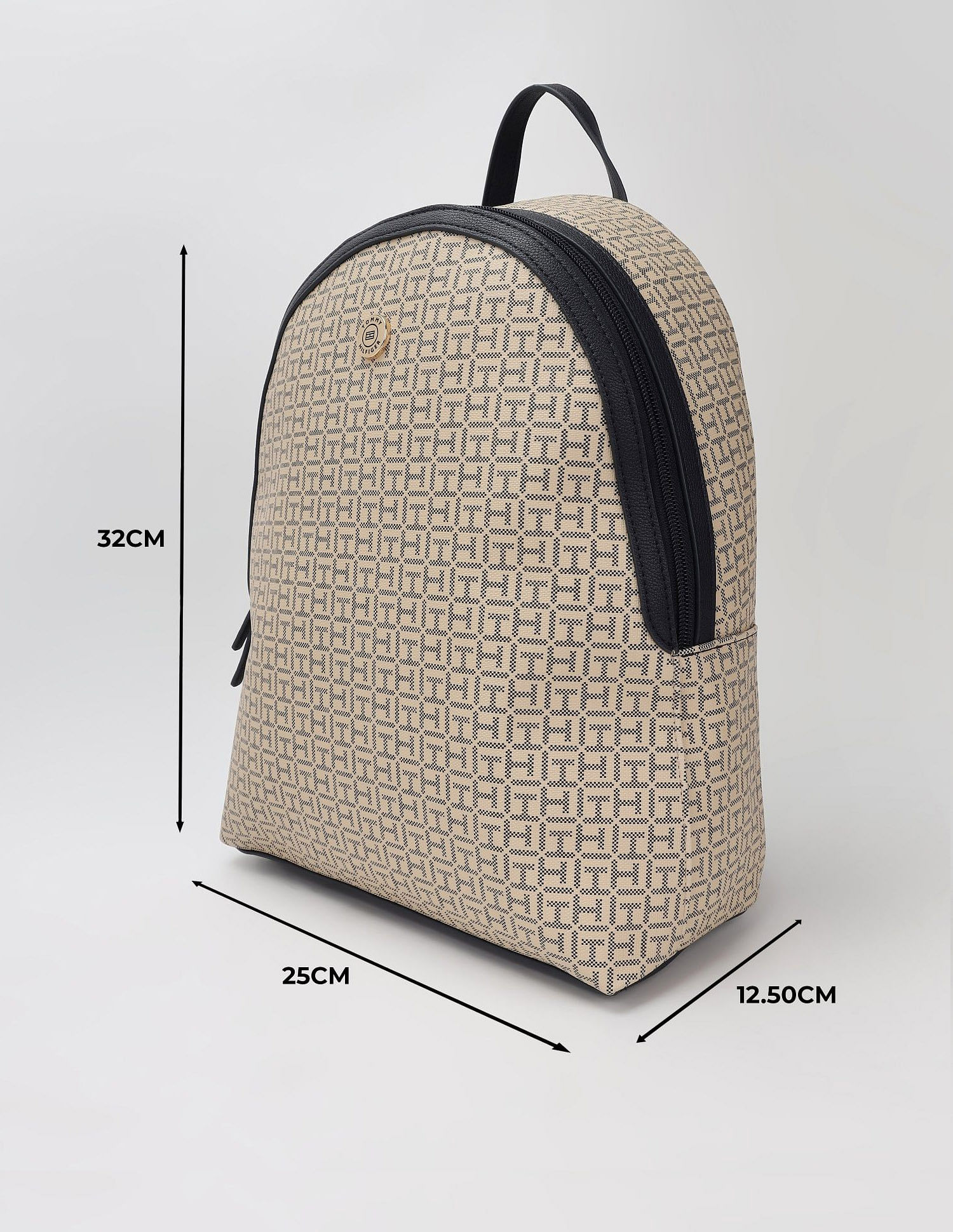 Tommy Hilfiger Logo Beige Pvc Backpack