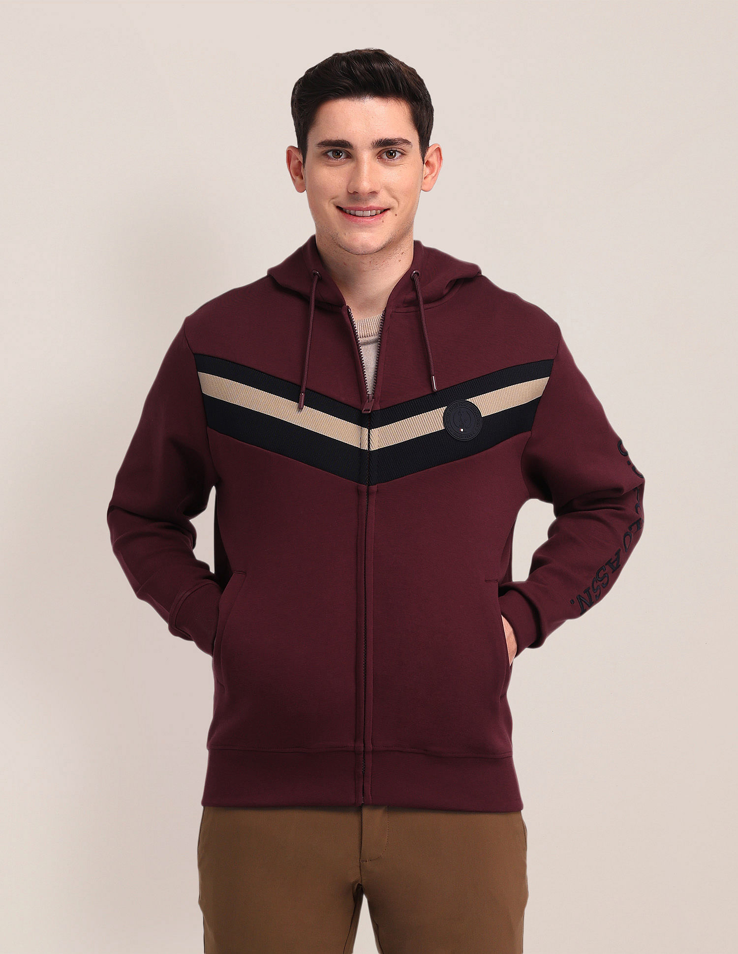 U.S. Polo Assn. Regular Fit Colourblocked Sweatshirt