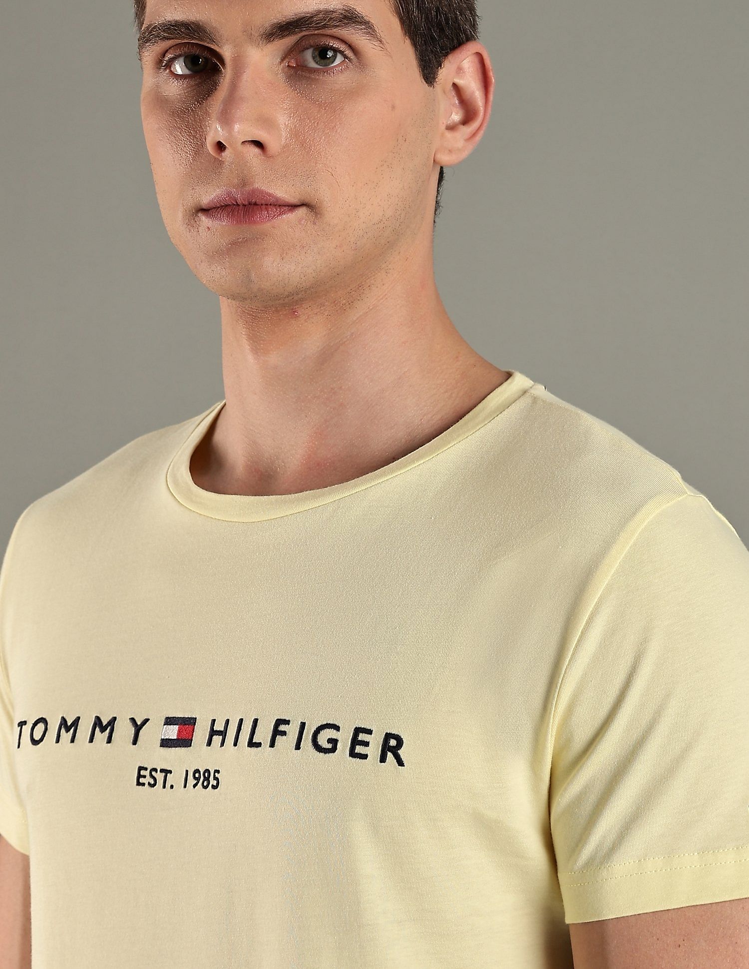 Tommy Hilfiger Embroidered Logo Regular-Fit Cotton T-Shirt