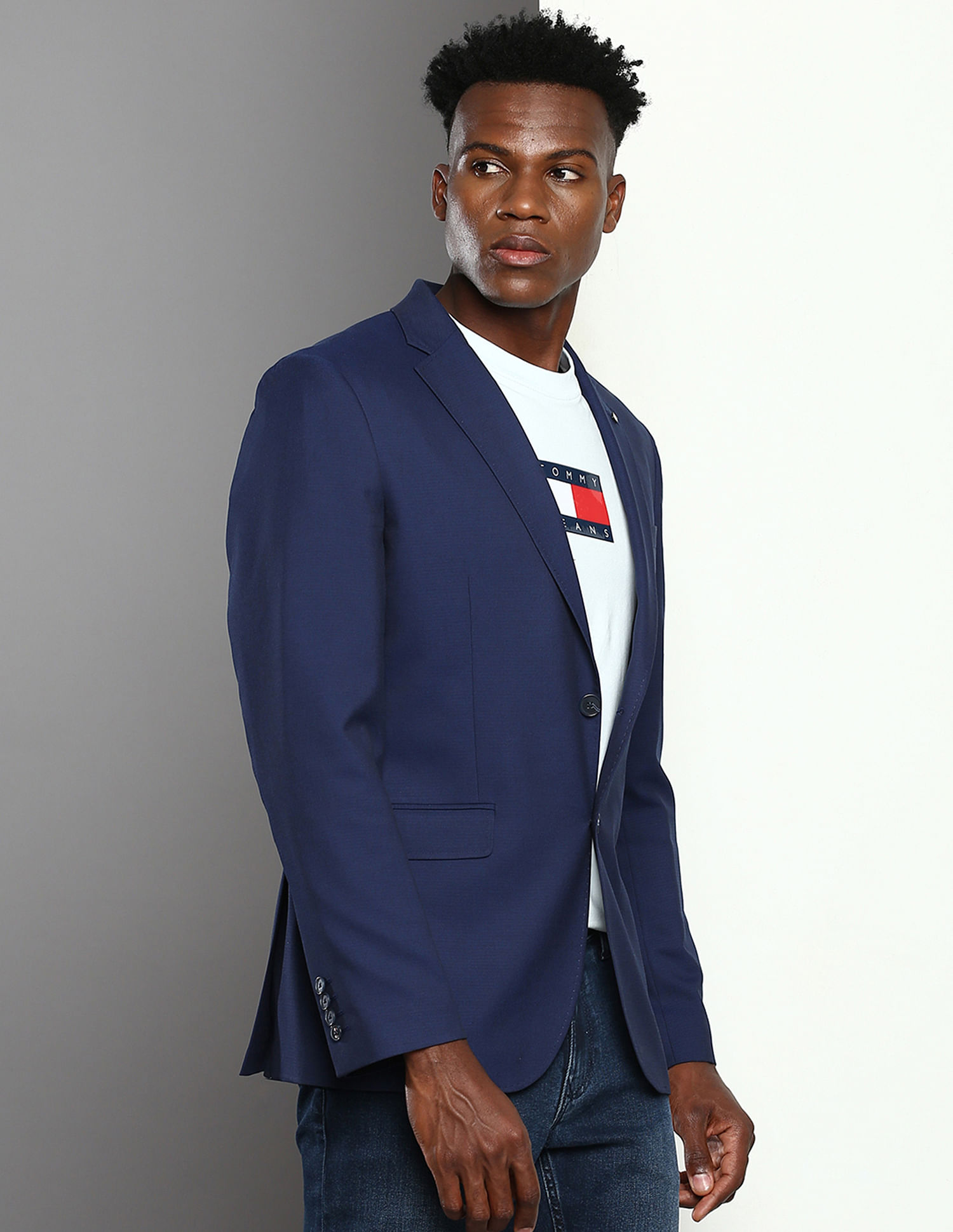 Tommy Hilfiger Yarn Dyed Dobby Blazer