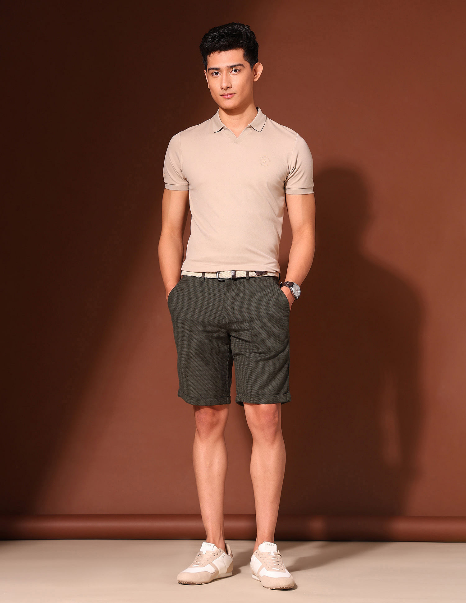 U.S. Polo Assn. Denim Co. Textured Working Holiday Chino Shorts