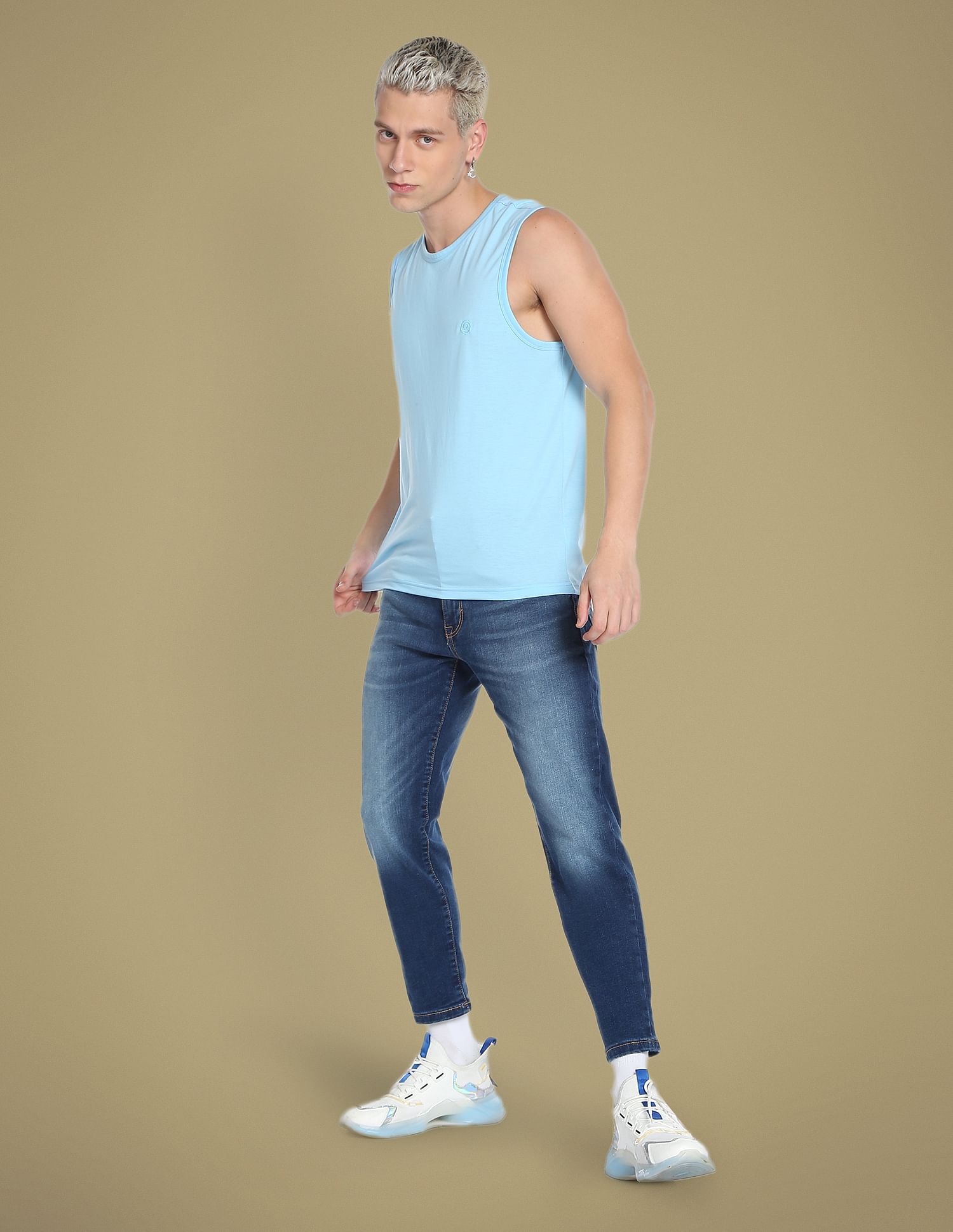 Flying Machine Mankle Relaxed Tapered Fit Authentic Signature Jeans