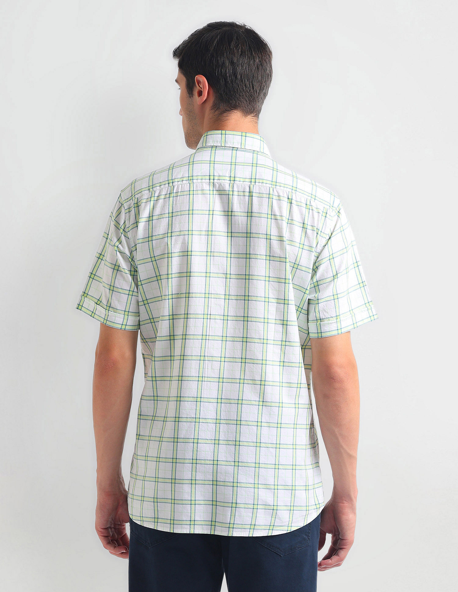 Arrow Sports Tartan Check Slim Fit Shirt