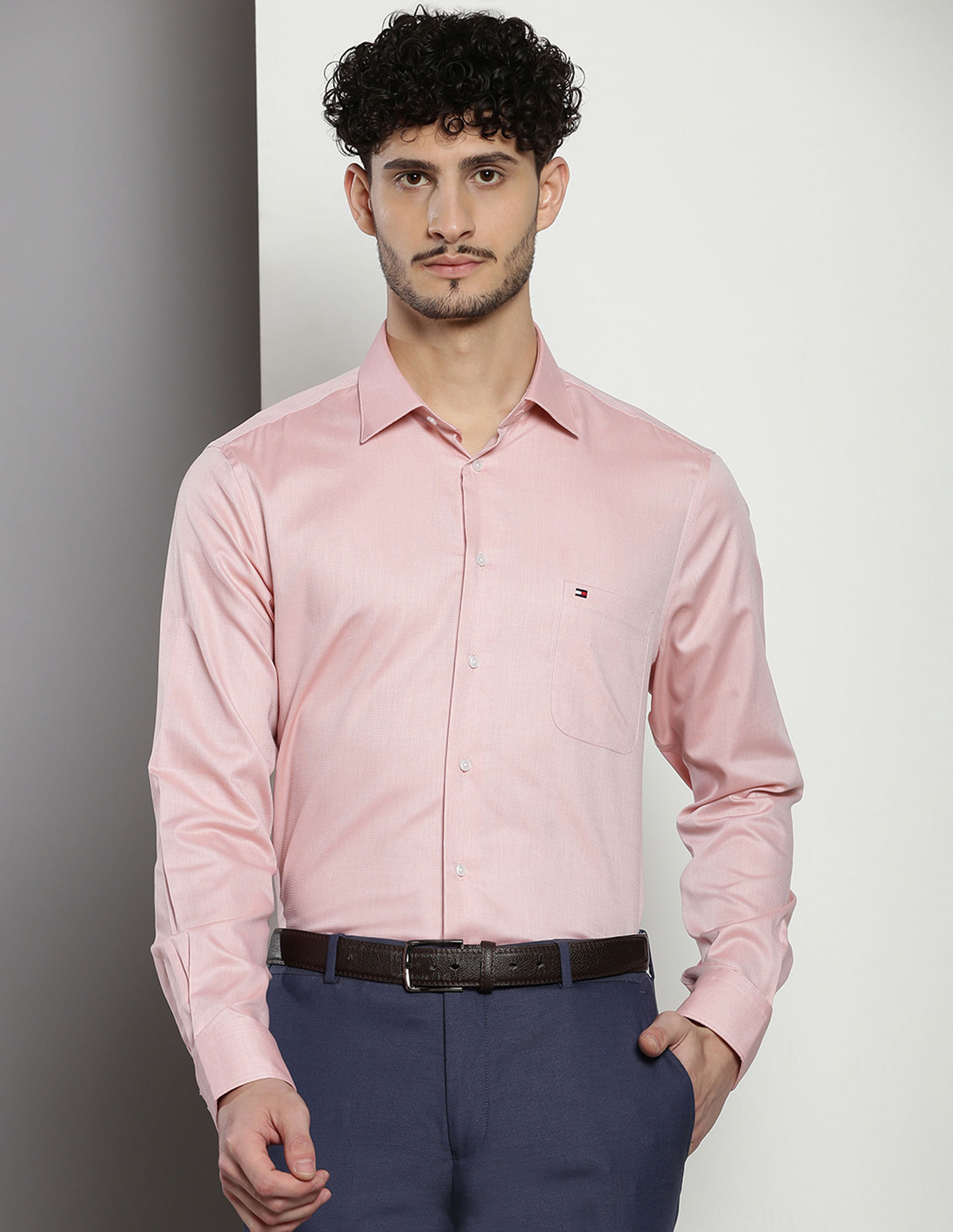 Tommy Hilfiger Cotton Dobby Formal Shirt