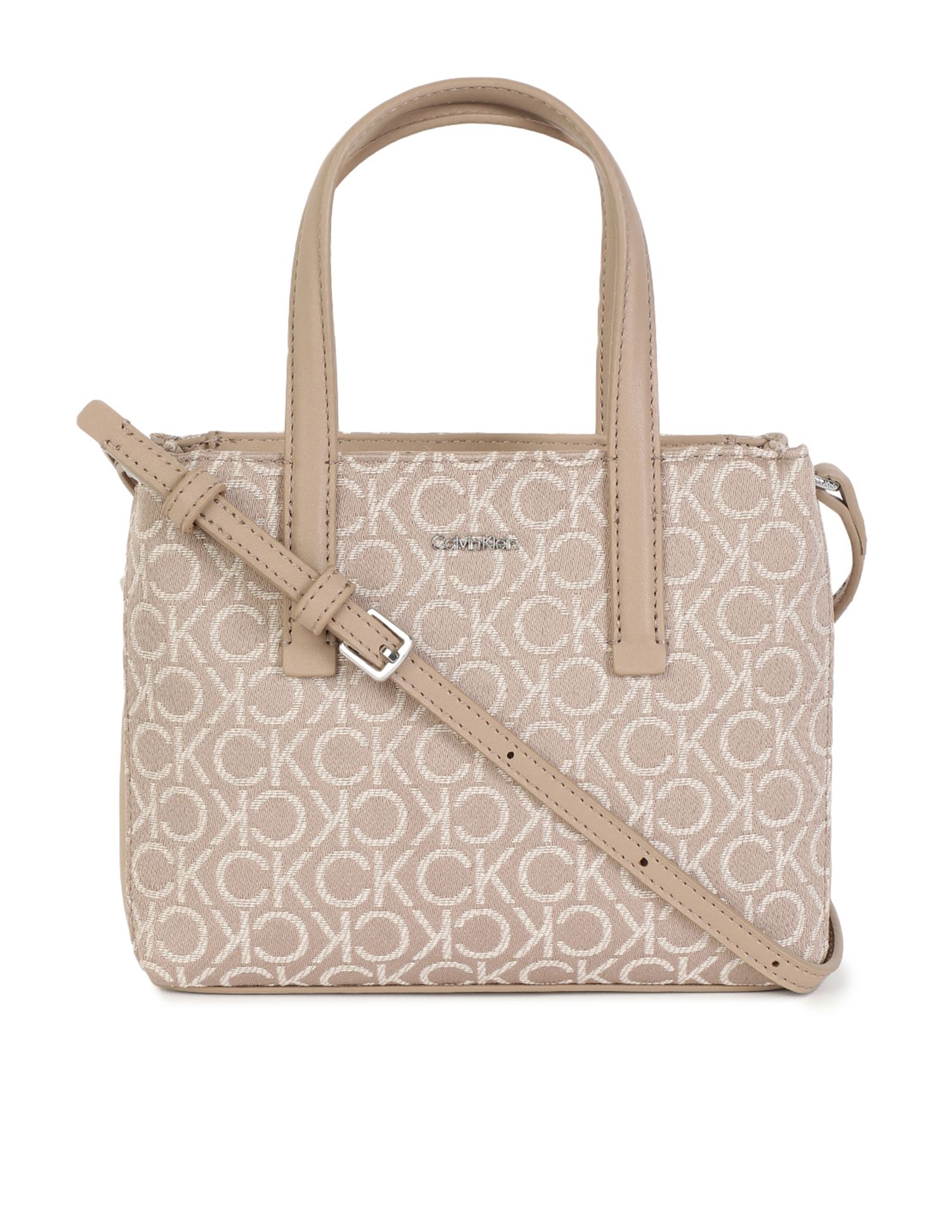 Calvin Klein Monogram Jacquard Tote Bag