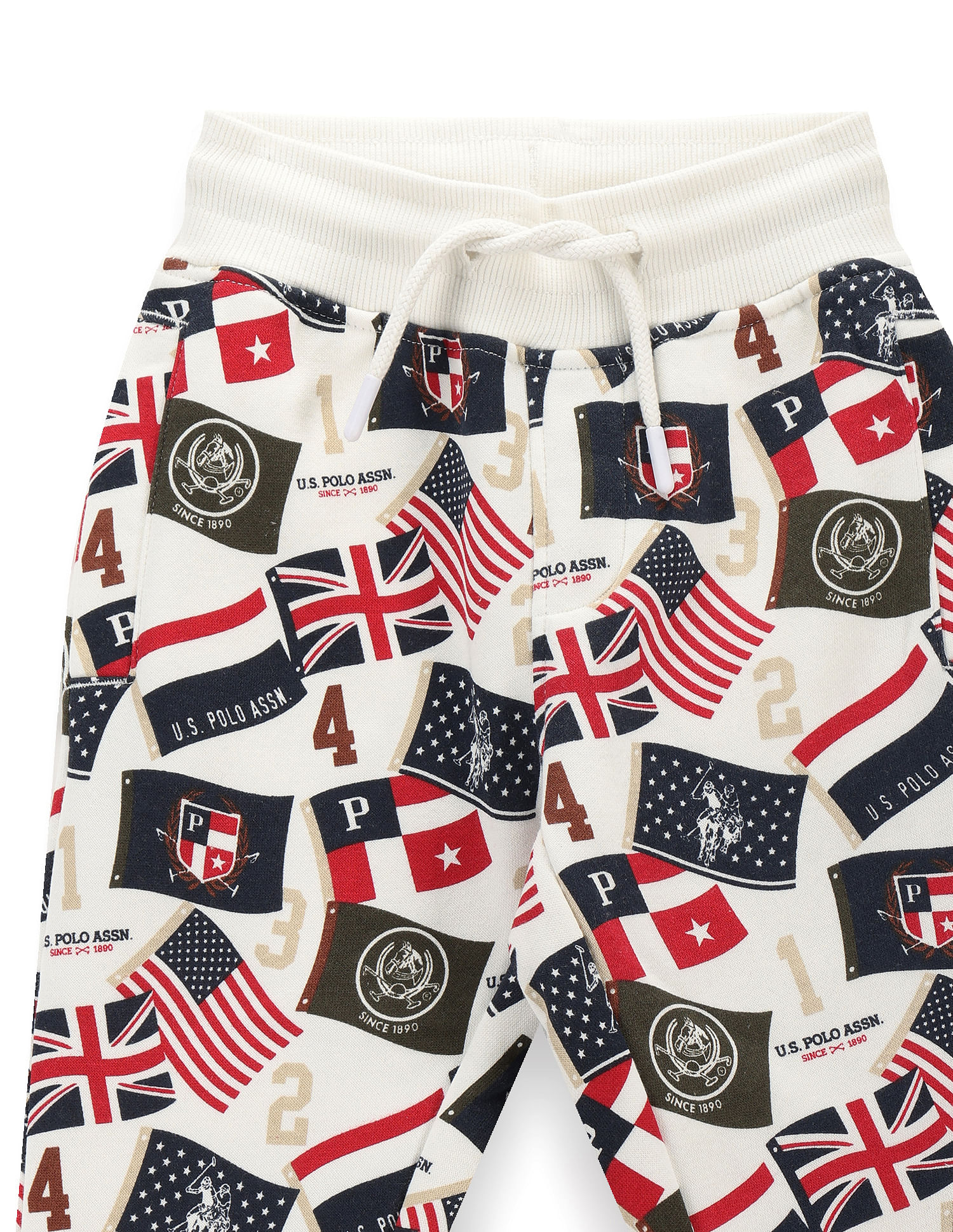 U.S. Polo Assn. Kids Boys Flag Print Track Pant