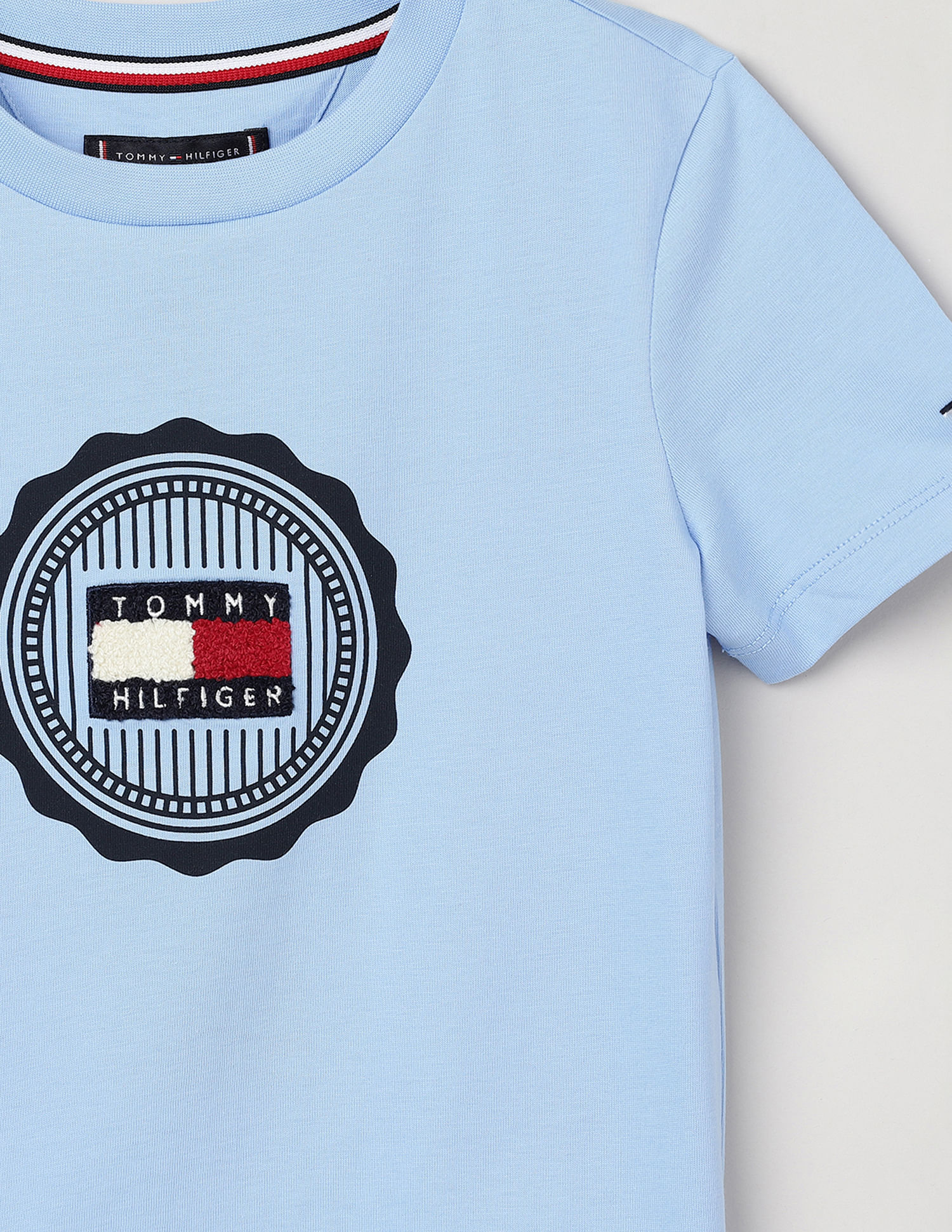 Tommy Hilfiger Kids Boys Stamp Print T-Shirt