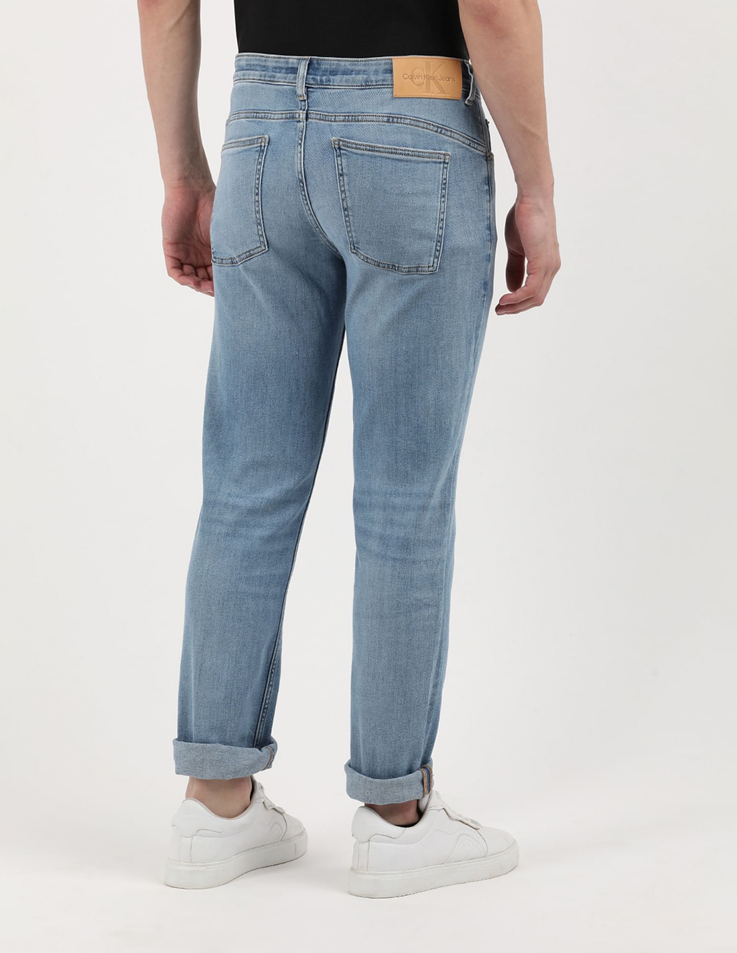Calvin Klein Jeans Regular Fit Stonewashed Jeans