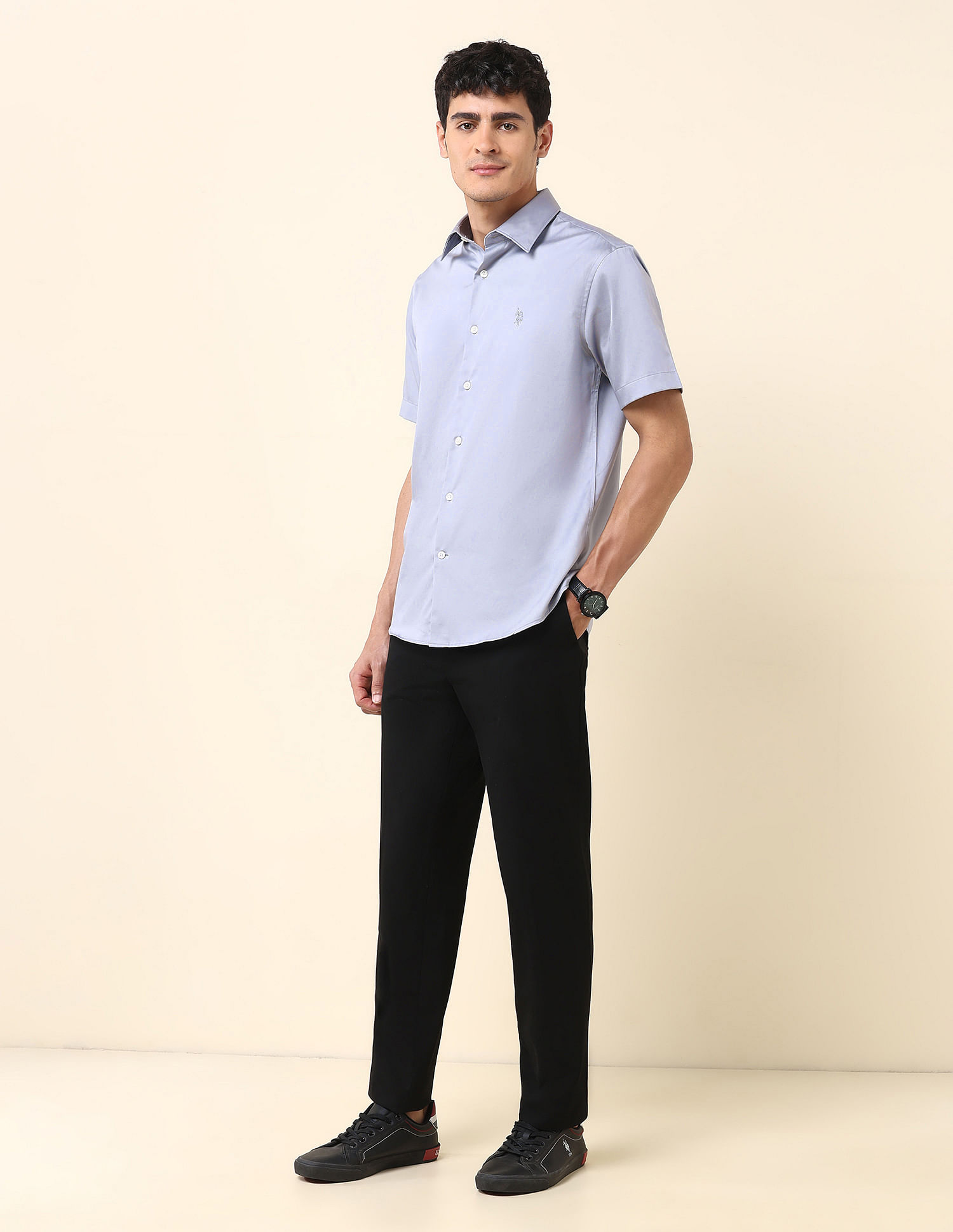 U.S. Polo Assn. Solid Tailored Fit Shirt