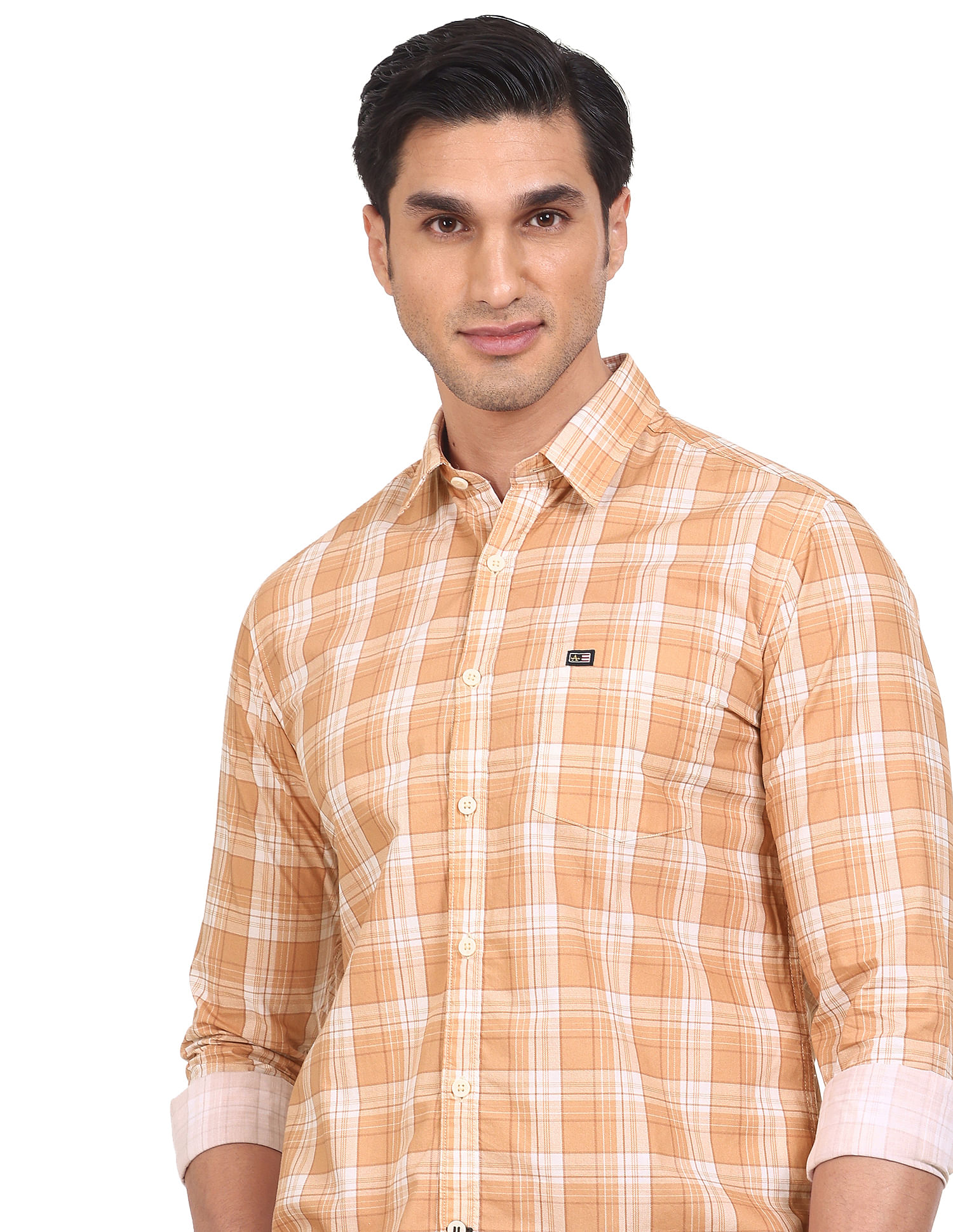 Buy Arrow Sports Patch Pocket Check Shirt - NNNOW.com