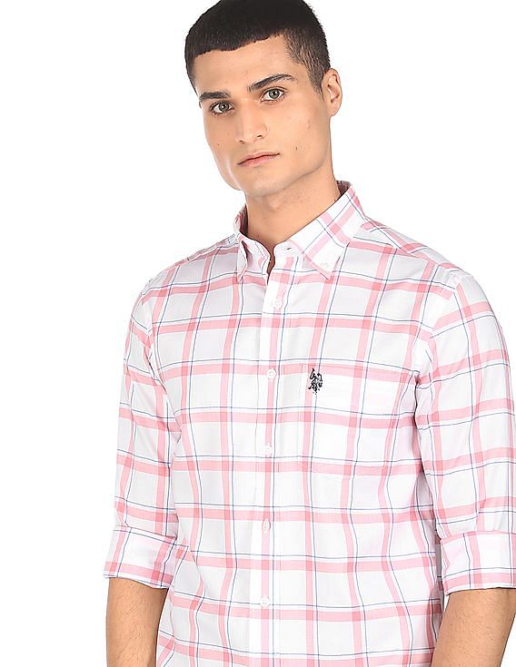 Buy U.S. Polo Assn. Button Down Collar Premium Cotton Shirt - NNNOW.com