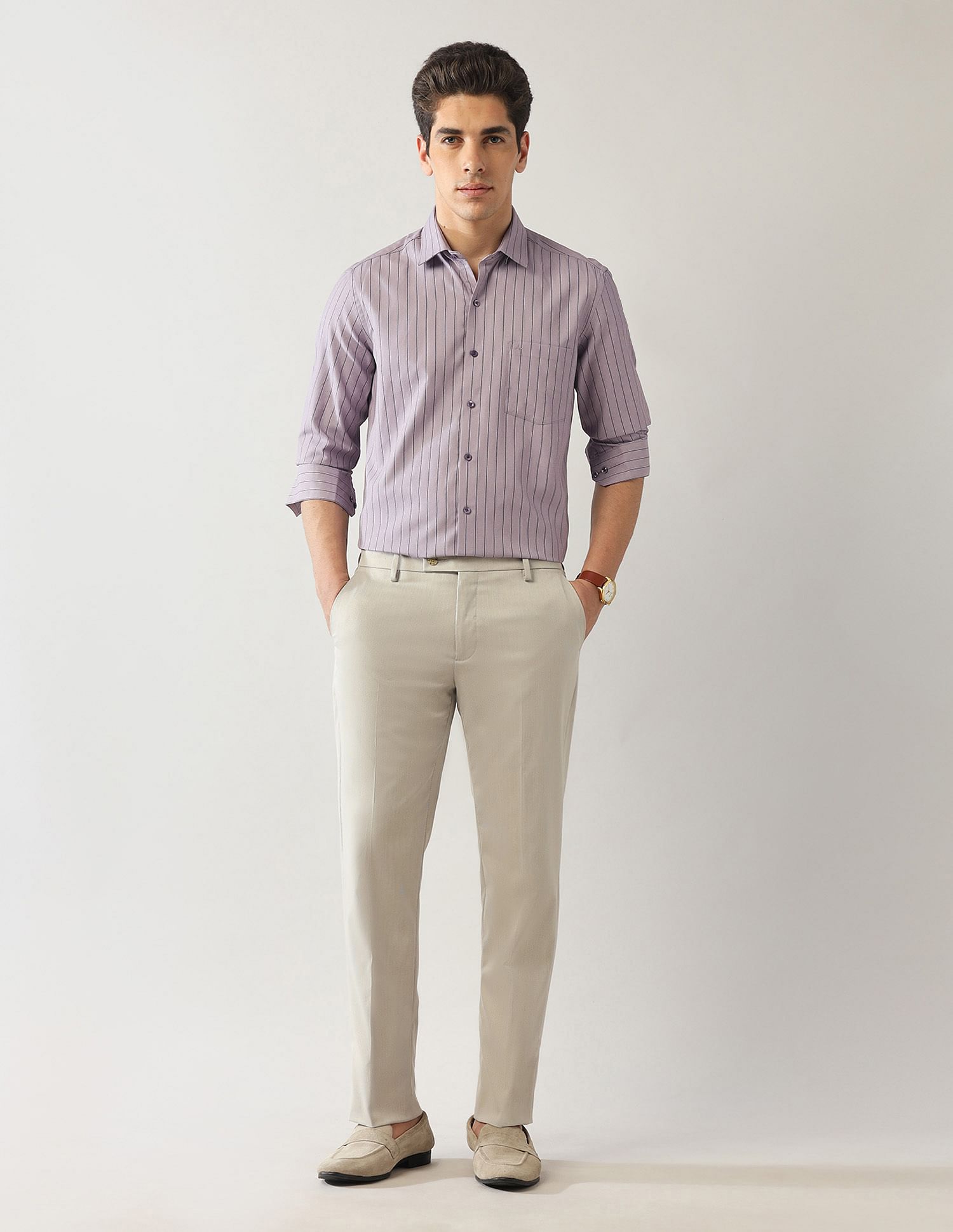 Arrow Vertical Striped Dobby Shirt