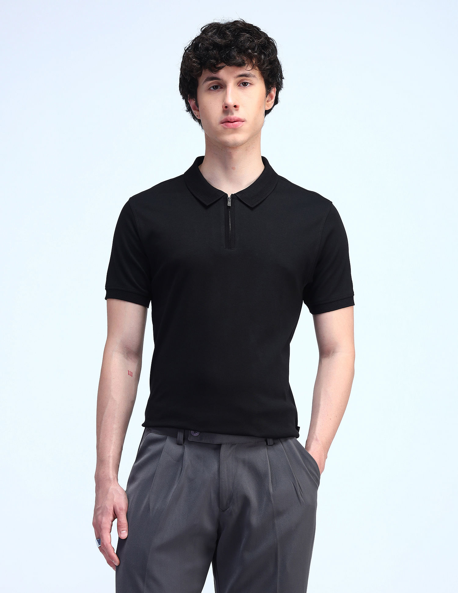 Flying Machine Cotton Regular Fit Polo Shirt