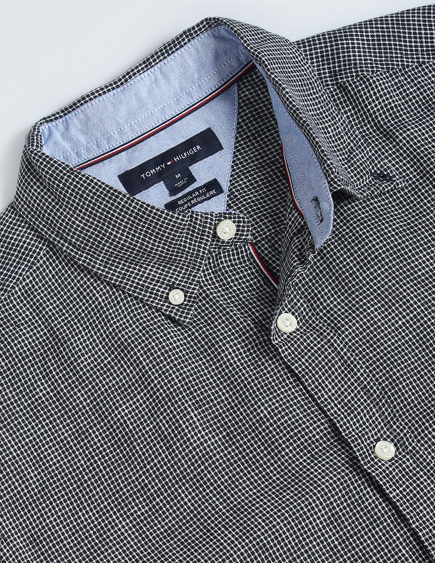 Buy Tommy Hilfiger Micro Check Linen Shirt - NNNOW.com