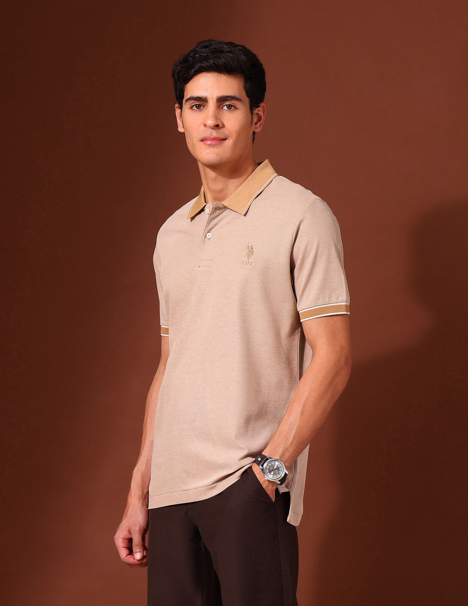 U.S. Polo Assn. Solid Working Holiday Polo Shirt