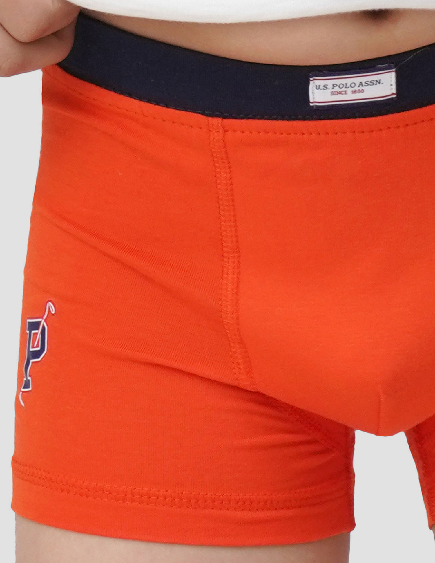 USPA Innerwear Solid Cotton Spandex IKTA Trunks - Pack Of 2
