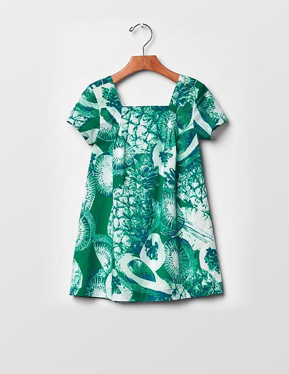 Buy GAP Girls Green Photo-Real Fruit Dress - NNNOW.com