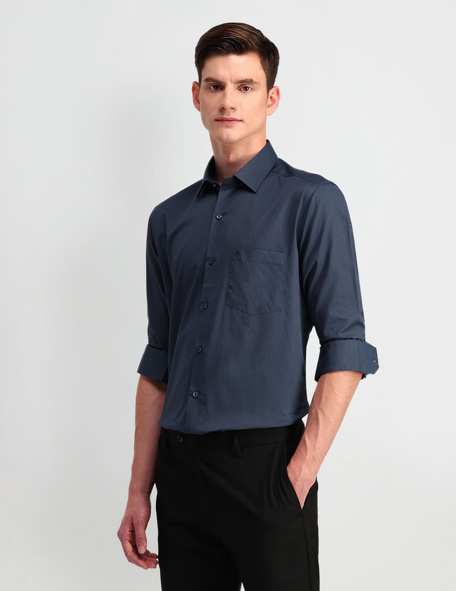 Arrow Abstract Print Cotton Shirt