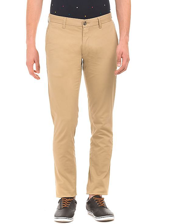 Buy H&M Men Slim Fit Twill Trousers - Trousers for Men 25367780 | Myntra