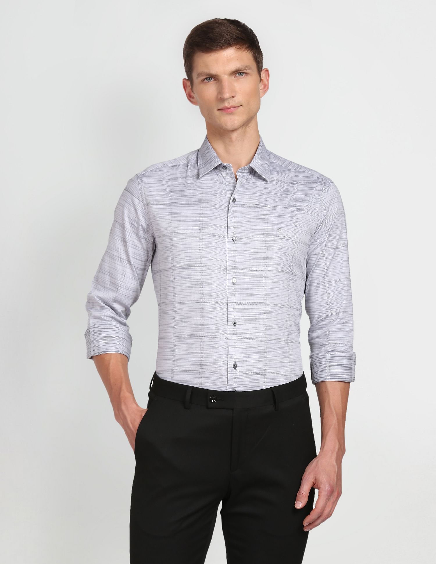 Arrow Newyork Patterned Manhattan Slim Fit Shirt
