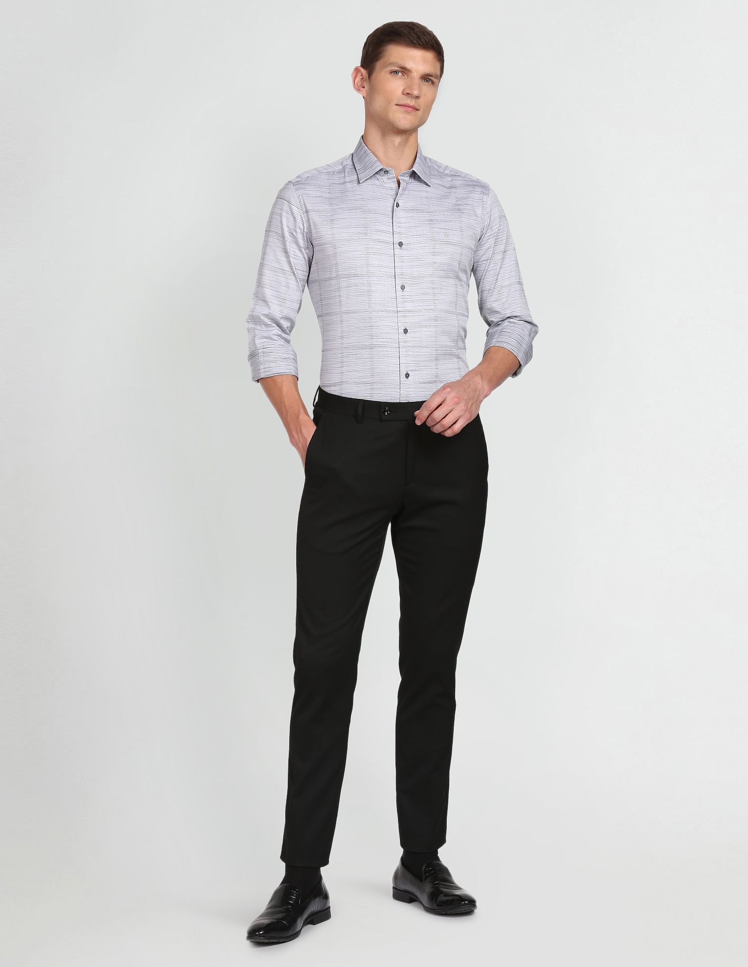 Arrow Newyork Patterned Manhattan Slim Fit Shirt
