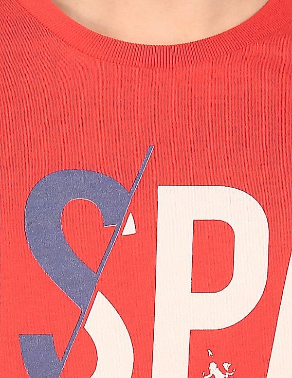 U.S. Polo Assn. Denim Co. Round Neck Printed T-Shirt
