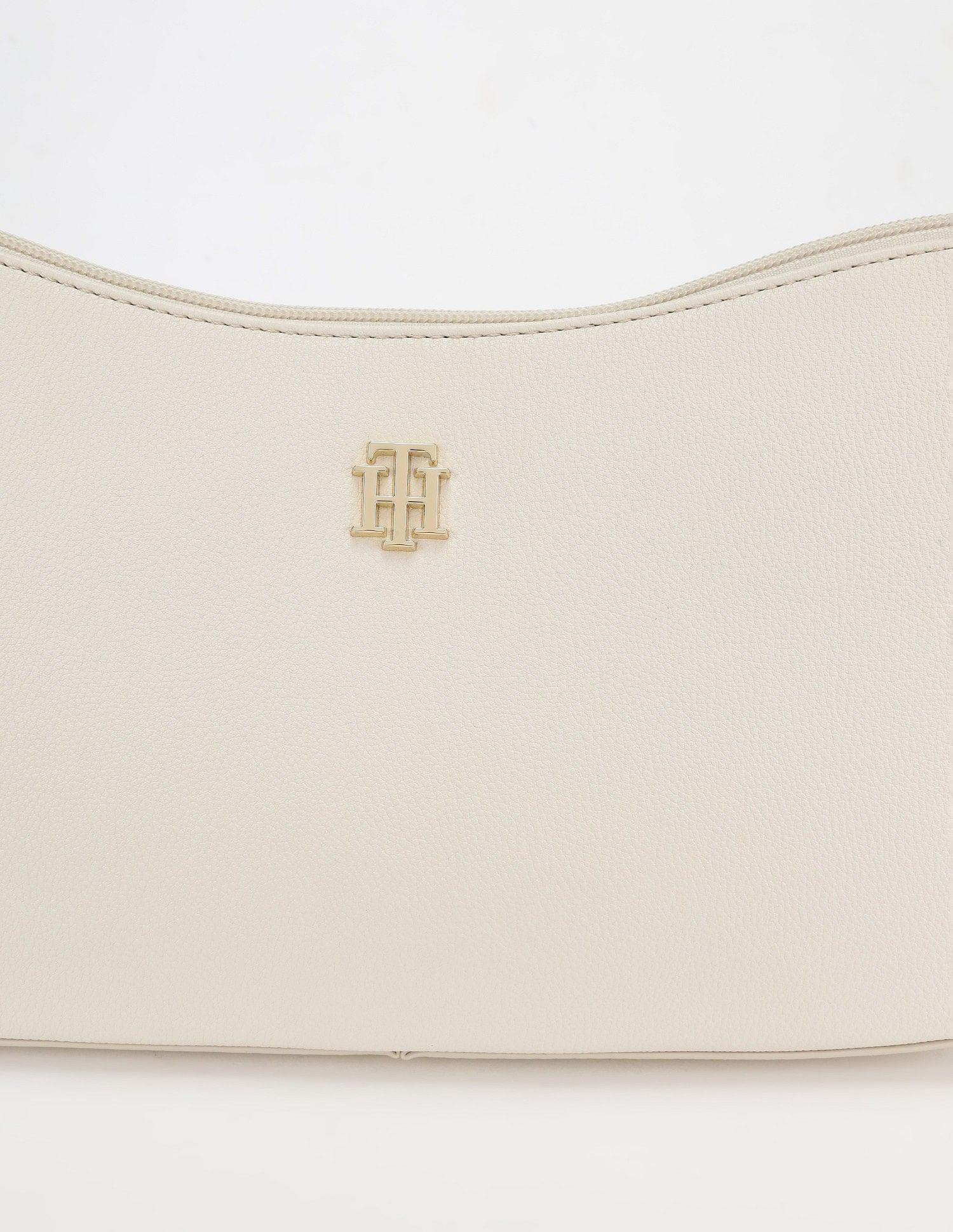 Tommy Hilfiger Solid Beige Pu Hand Bag