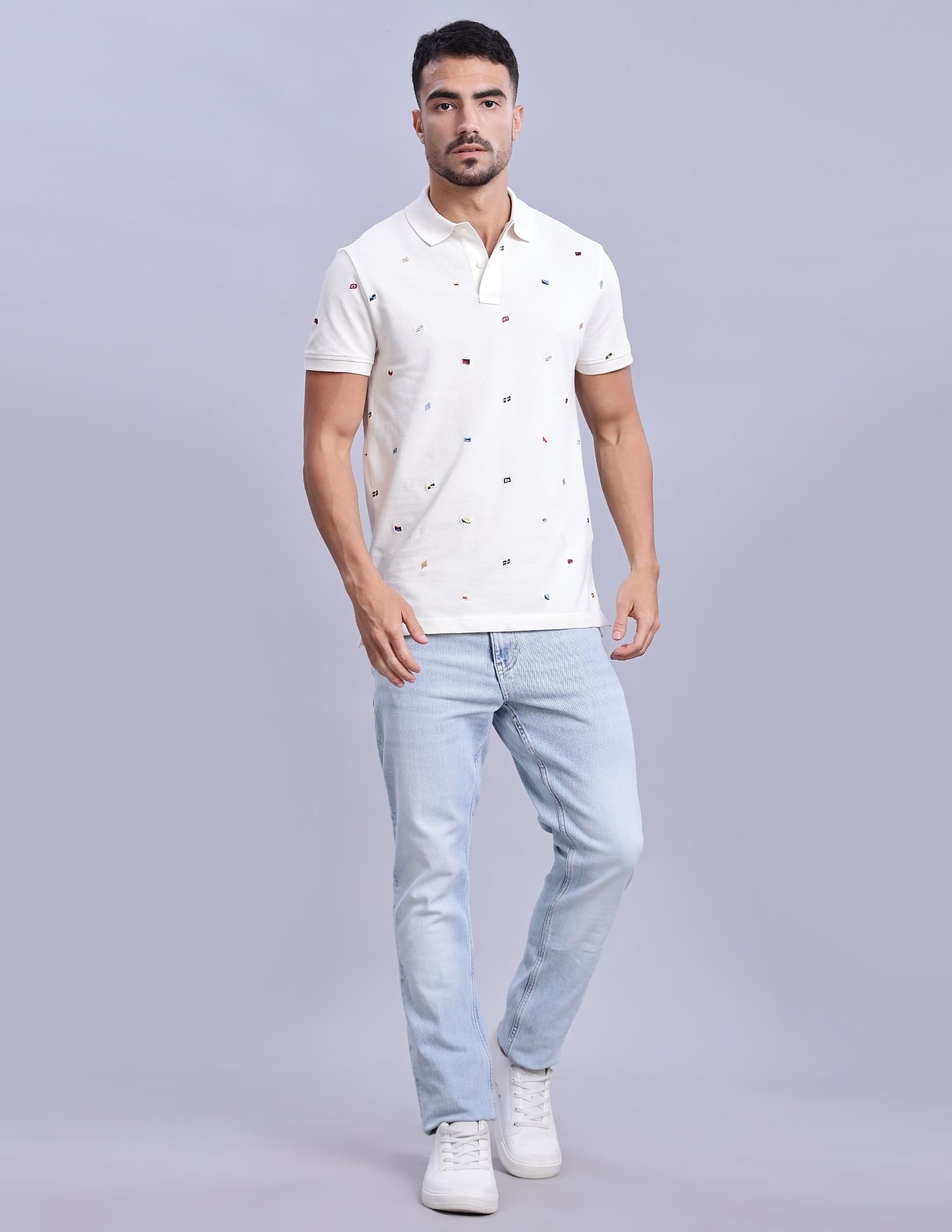 Tommy Hilfiger Embroidered Printed Regular-Fit Cotton Polo Shirts