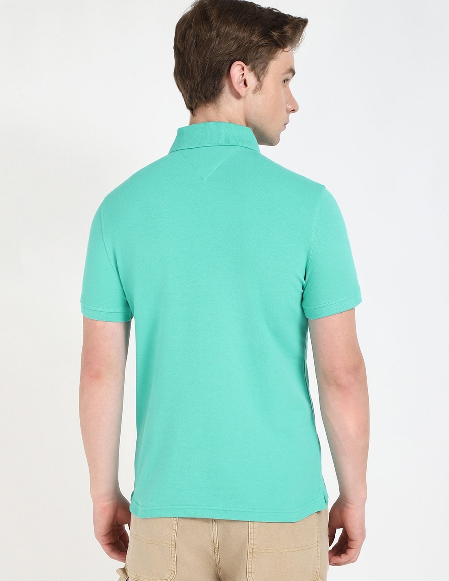 Tommy Hilfiger Solid Slim-Fit Cotton Polo Shirt