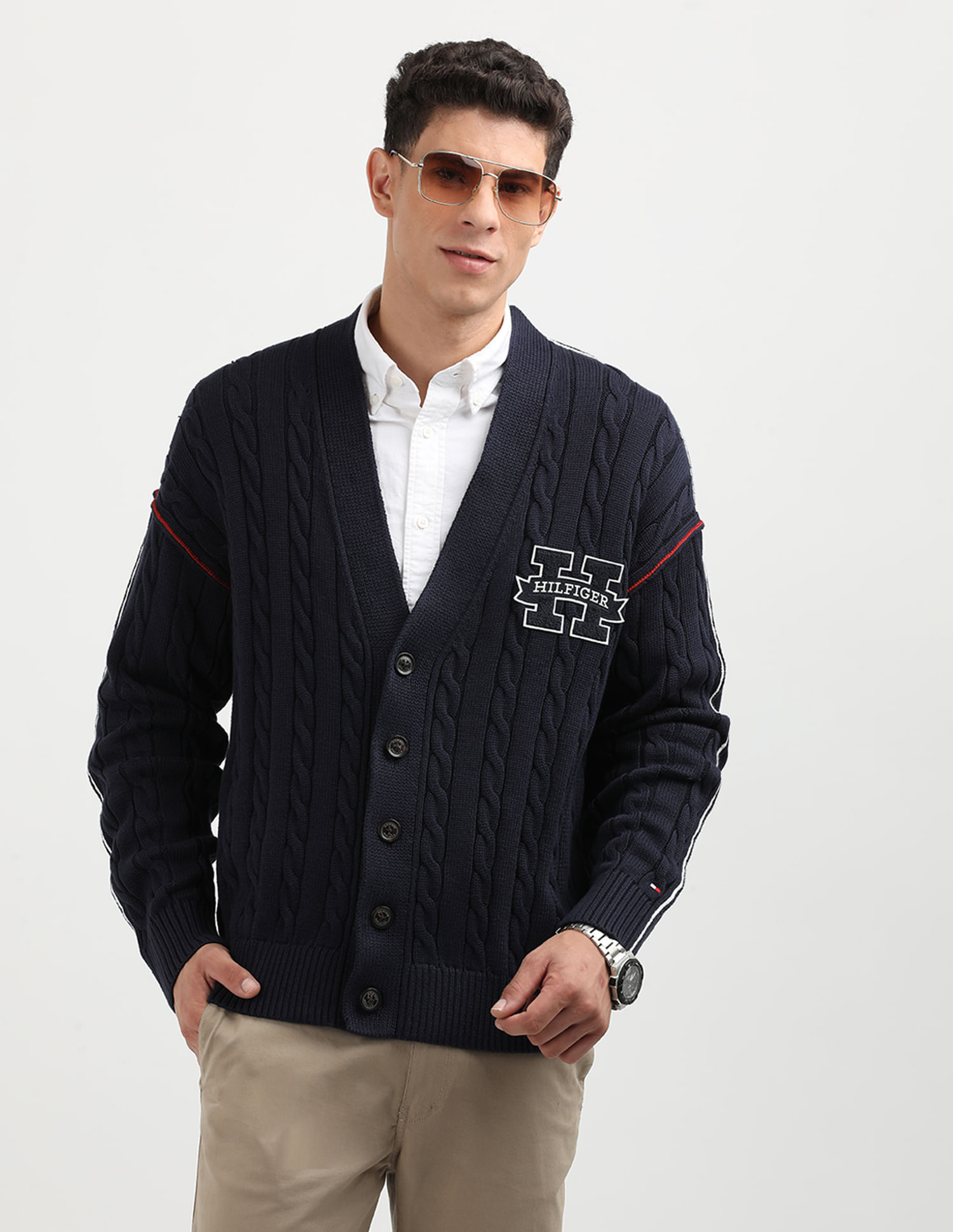 Buy Tommy Hilfiger Organic Cotton Cable Knit Cardigan