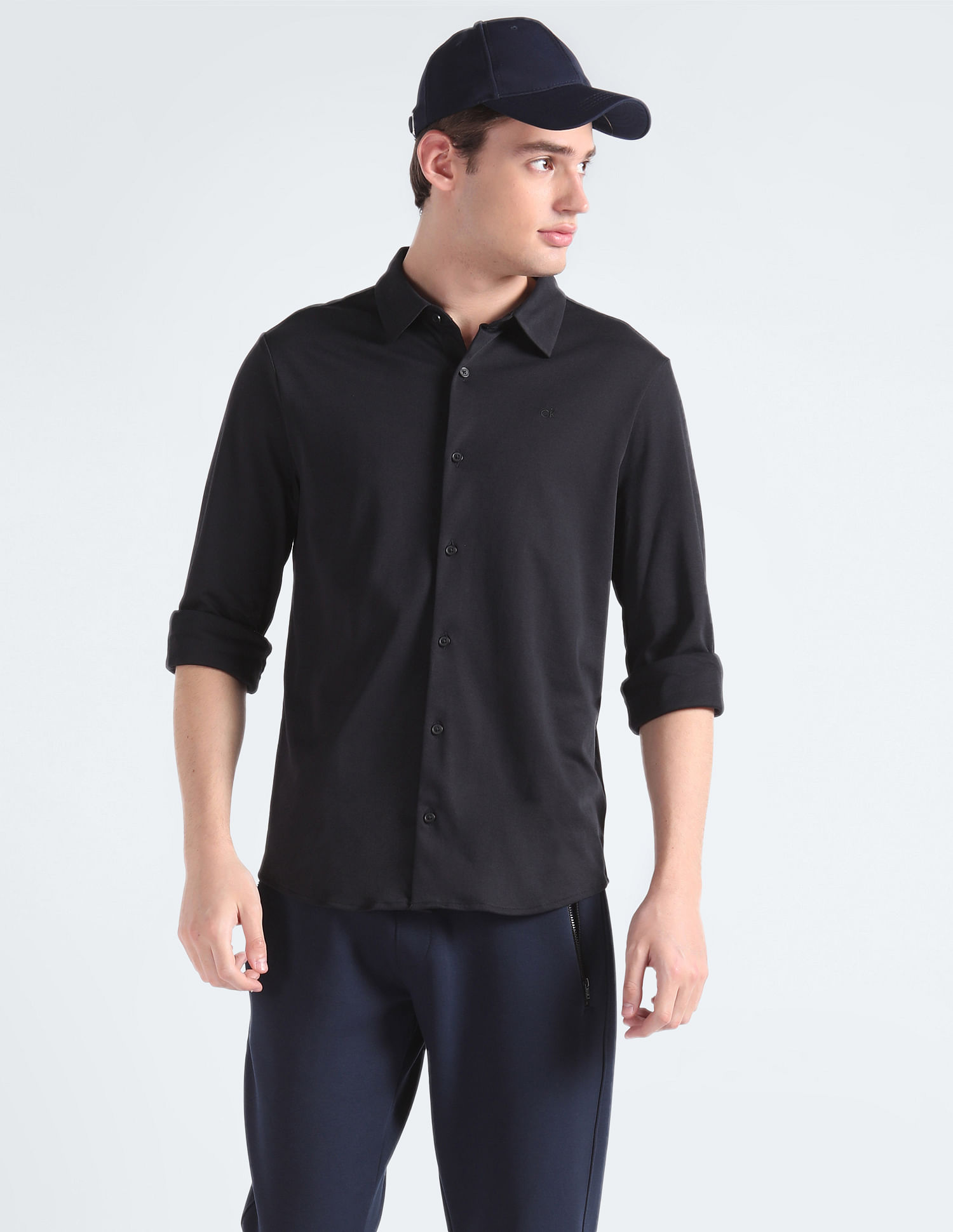 Calvin Klein Night Shirt 2 pk, Soft Ripped Knit Henley/ Black & Gray - –  Liquidation Nation