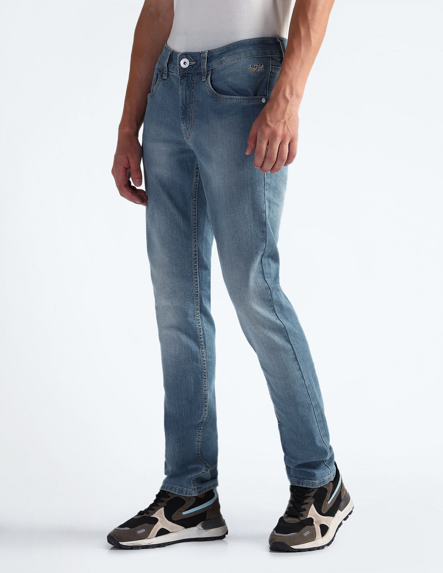 Flying Machine Mid Rise Morrison Skinny Fit Jeans