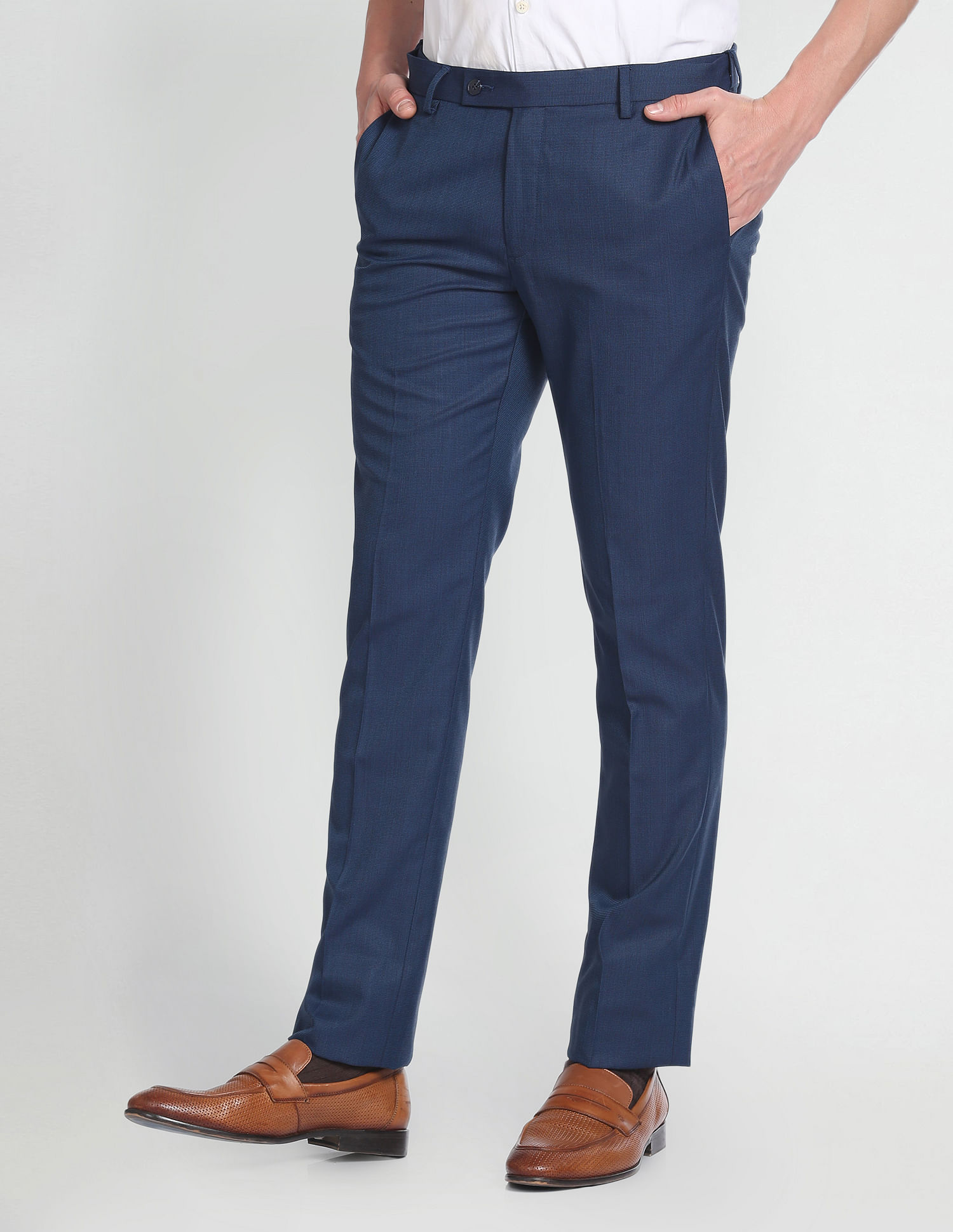 Arrow Patterned Dobby Autoflex Trousers
