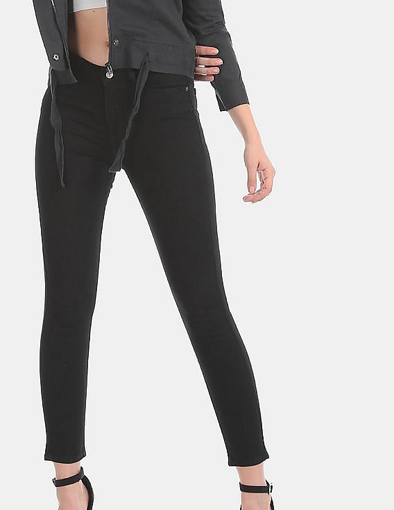 Aeropostale Black Jegging Slim Fit Rinsed Jeans