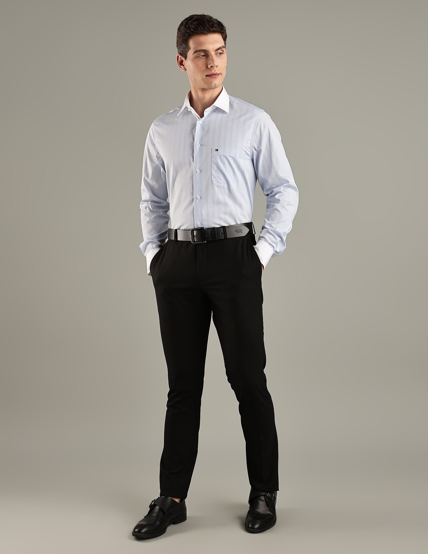 Tommy Hilfiger Striped Regular-Fit Cotton Shirt