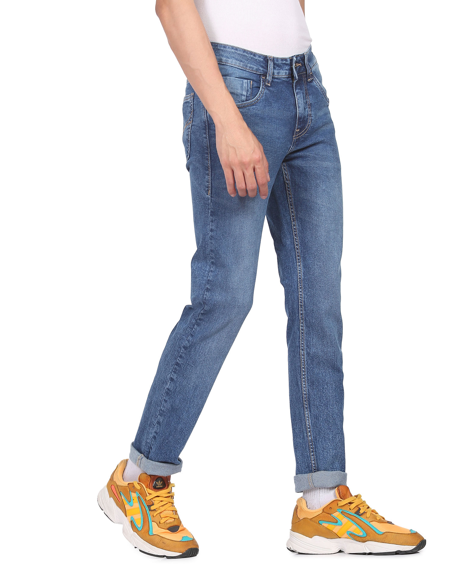 Flying Machine Stone Wash Jackson Skinny Fit Jeans